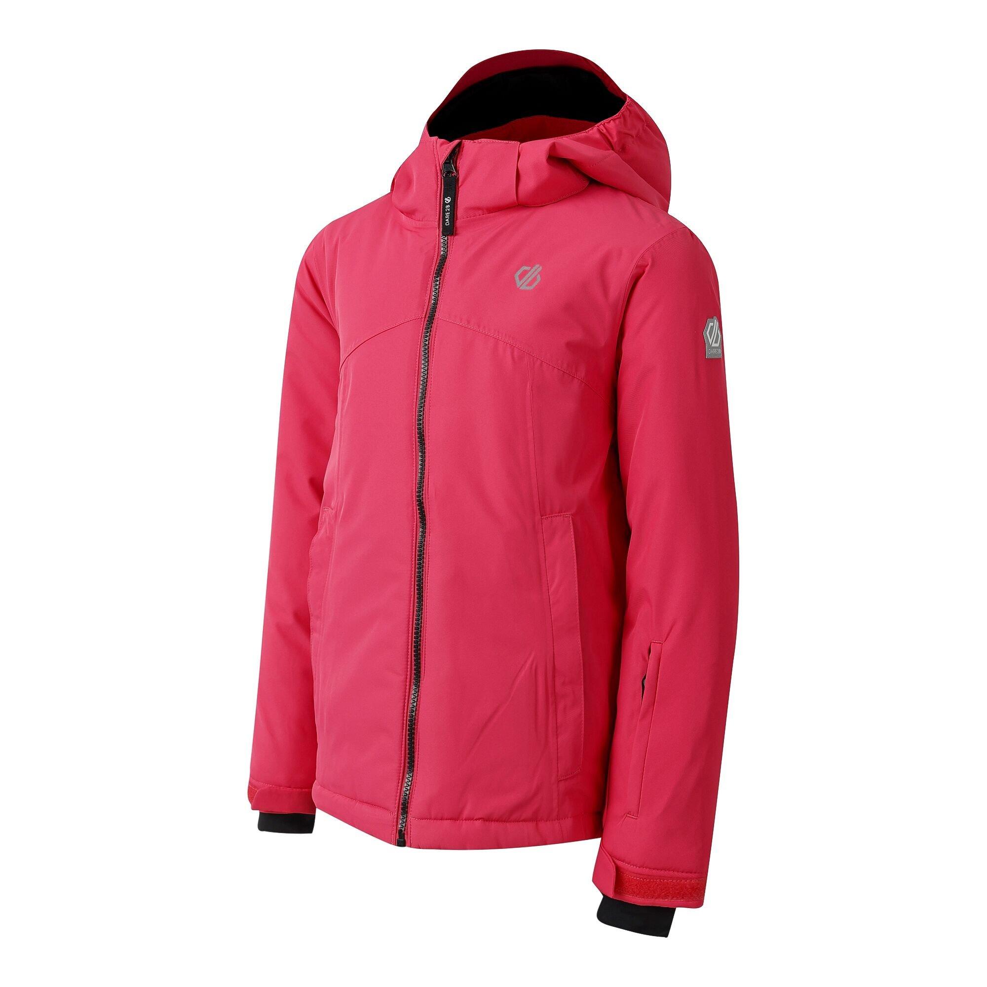Hot Pink - Dare 2b - Unisex Kids' Impose V Insulated Waterproof Jacket - 11