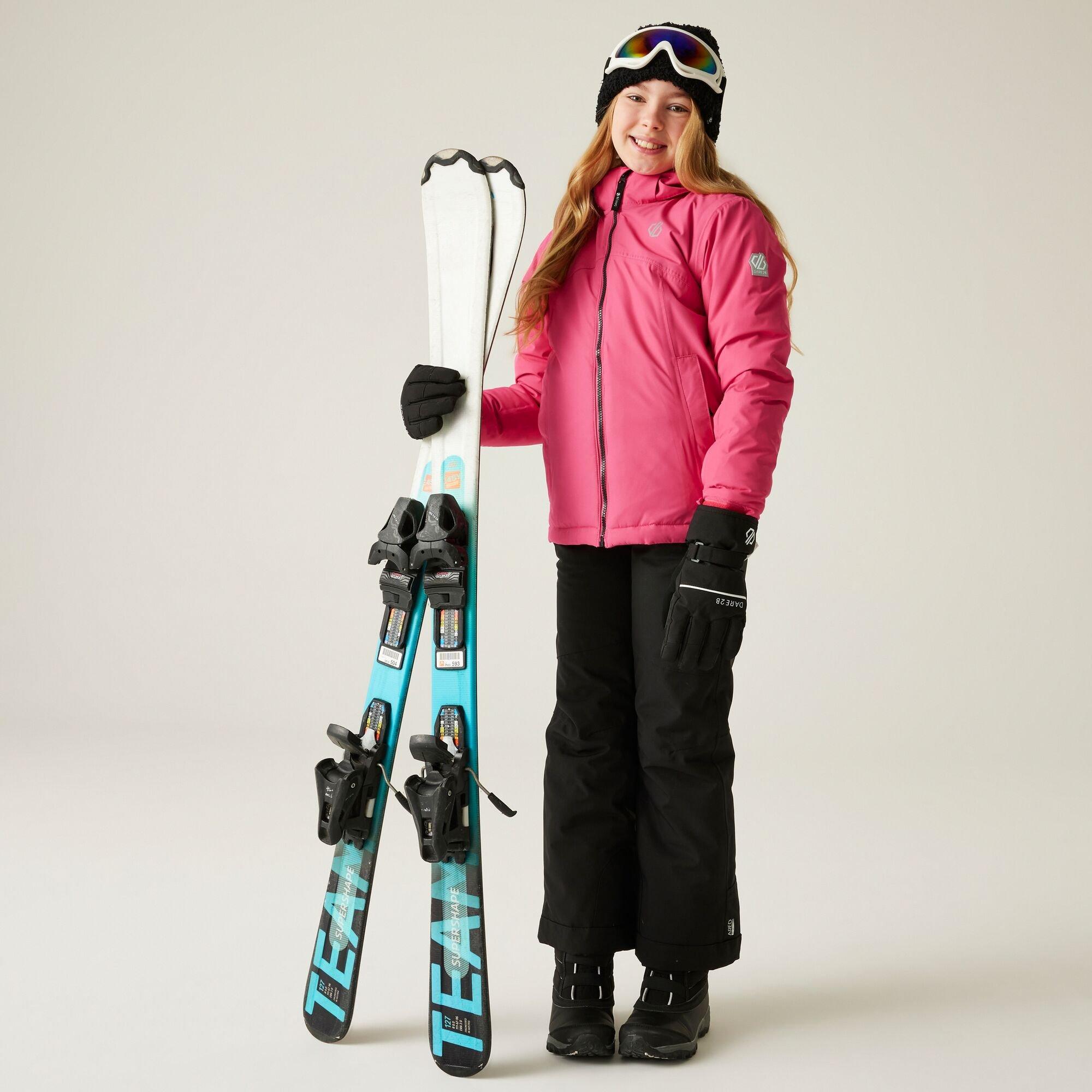 Hot Pink - Dare 2b - Unisex Kids' Impose V Insulated Waterproof Jacket - 3