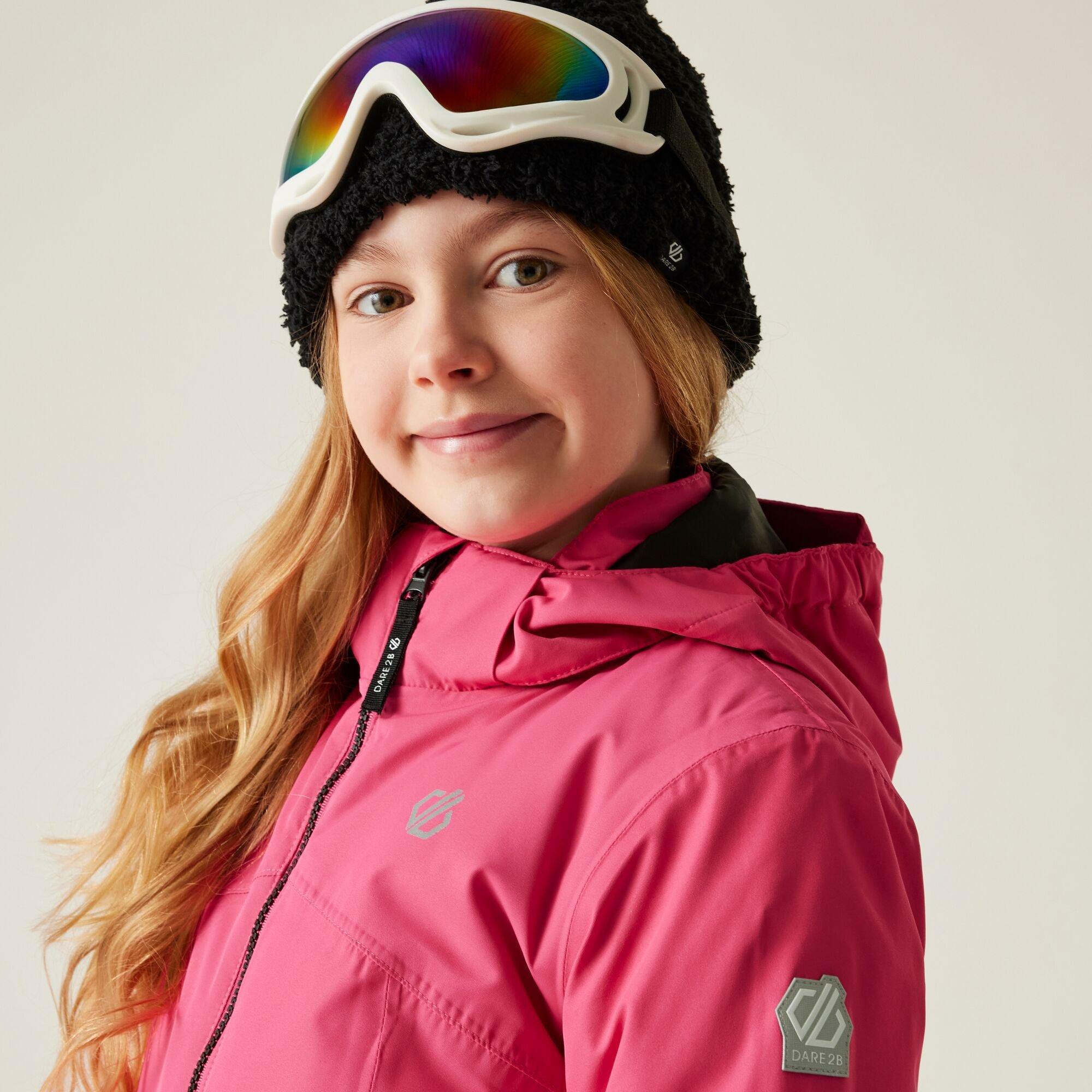 Hot Pink - Dare 2b - Unisex Kids' Impose V Insulated Waterproof Jacket - 4