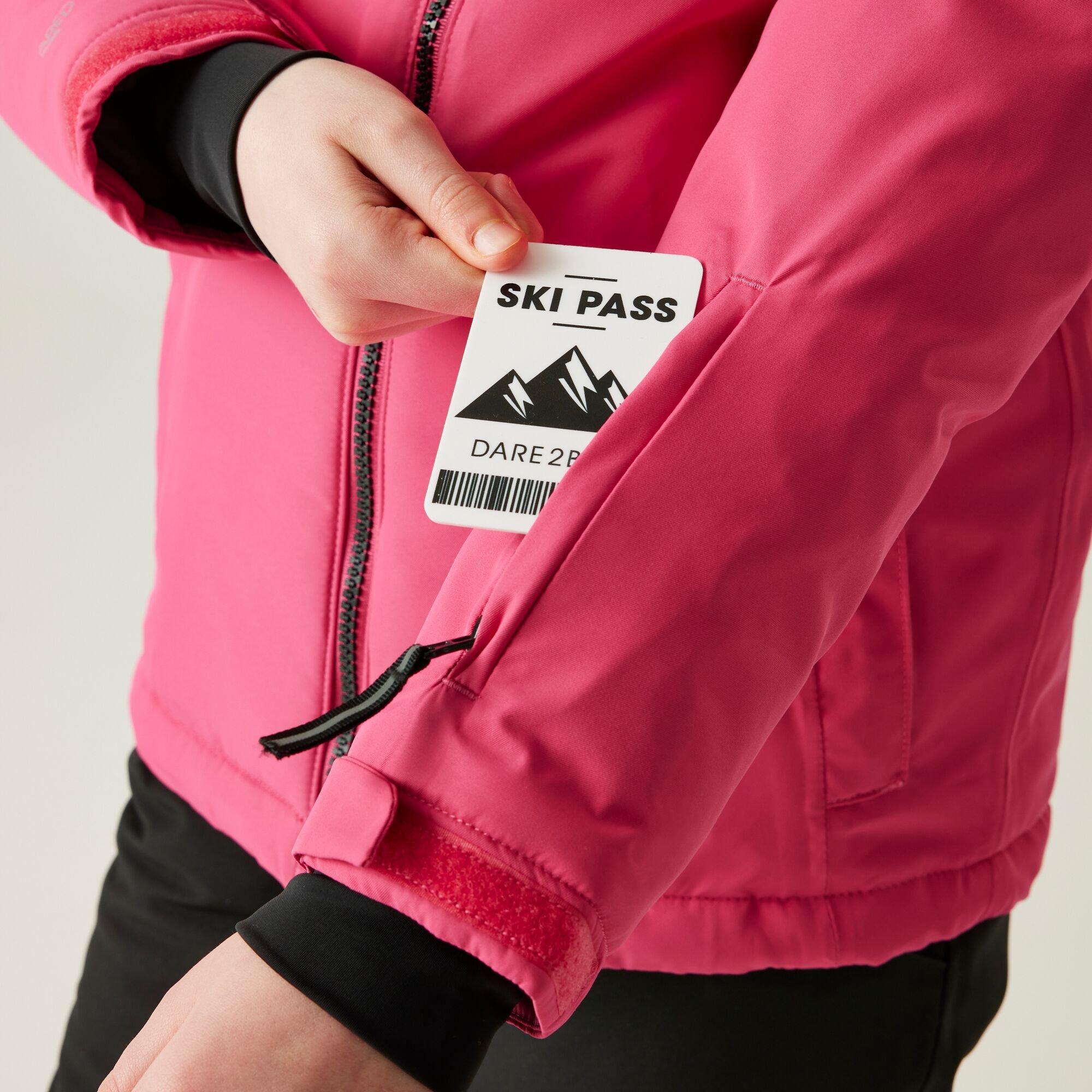 Hot Pink - Dare 2b - Unisex Kids' Impose V Insulated Waterproof Jacket - 5