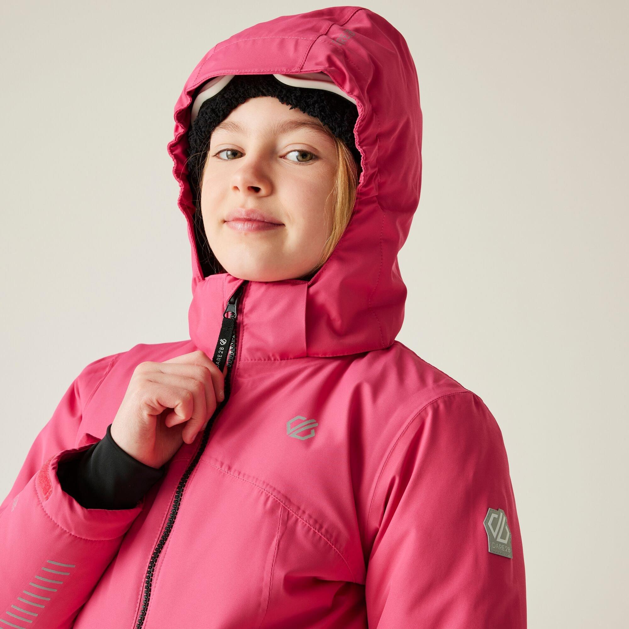 Hot Pink - Dare 2b - Unisex Kids' Impose V Insulated Waterproof Jacket - 7
