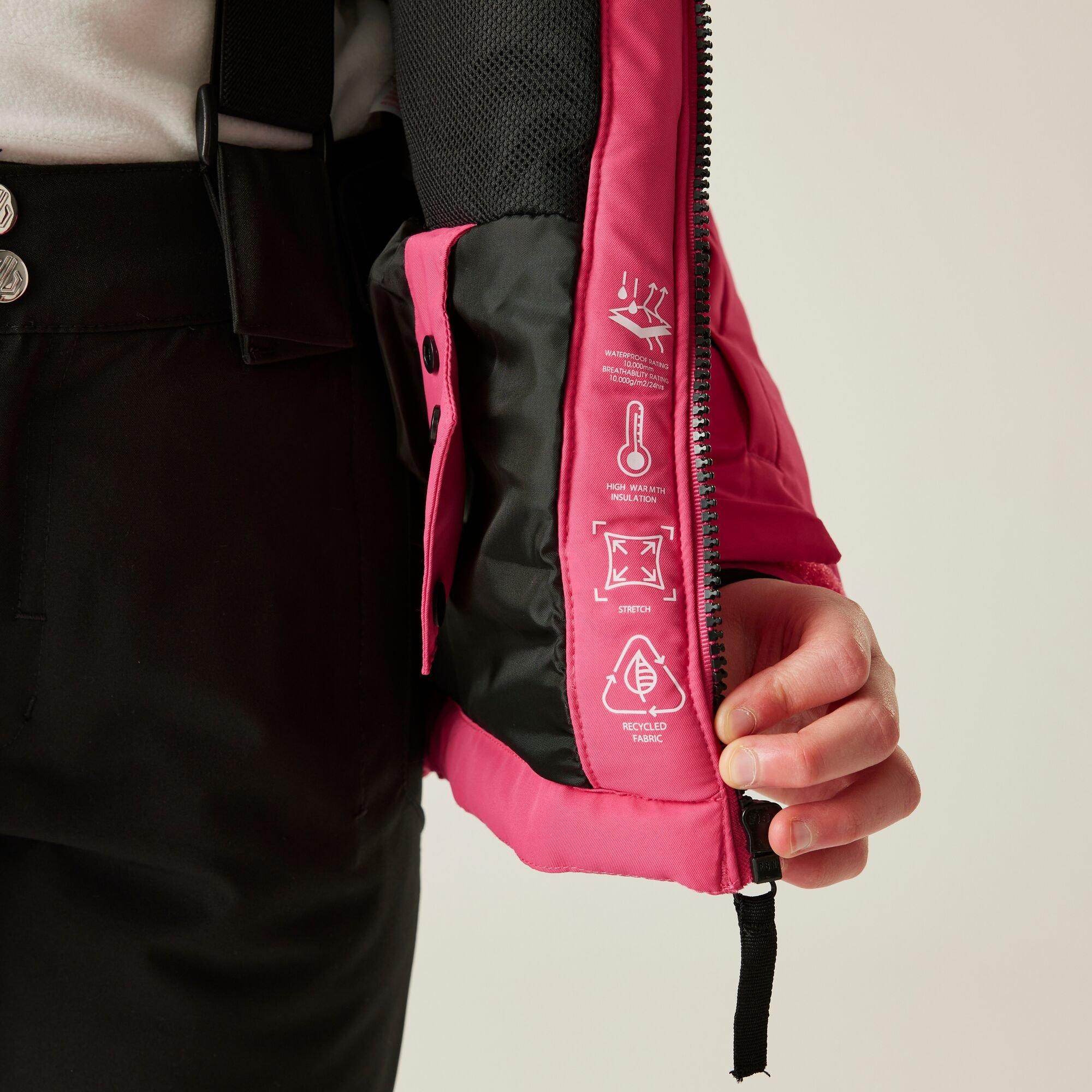 Hot Pink - Dare 2b - Unisex Kids' Impose V Insulated Waterproof Jacket - 8