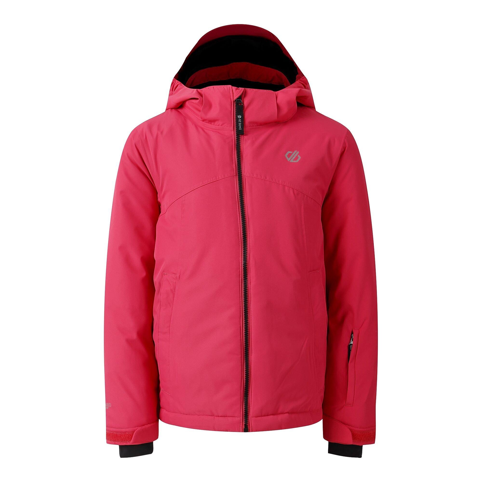 Hot Pink - Dare 2b - Unisex Kids' Impose V Insulated Waterproof Jacket - 10