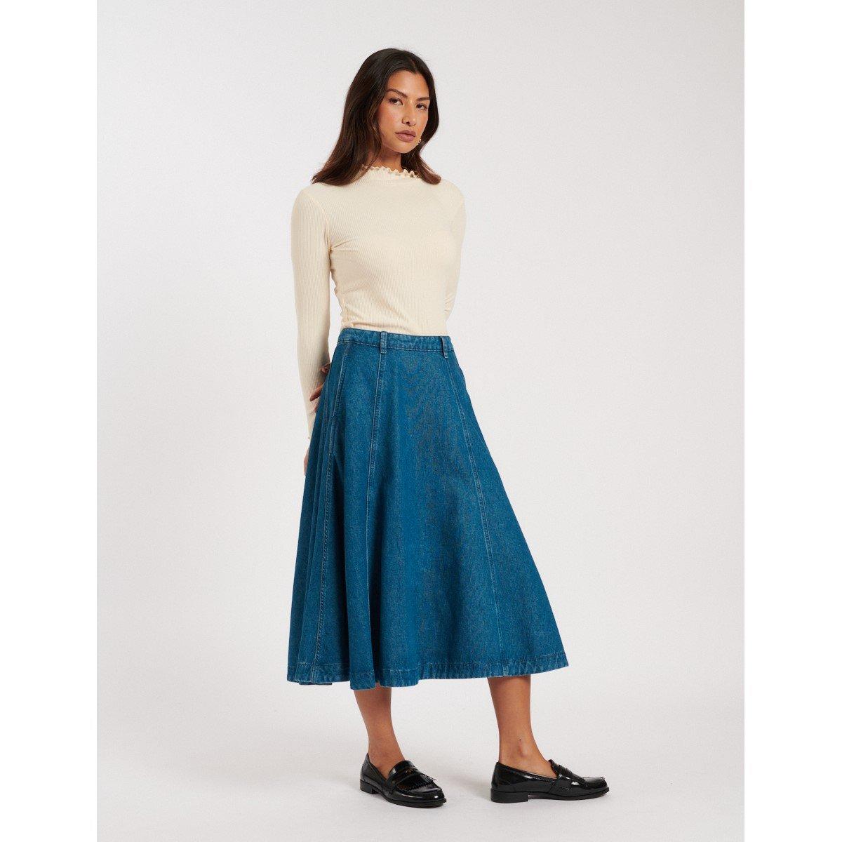 Azul - Nobodys Child - Women's Midi Skirt - 2