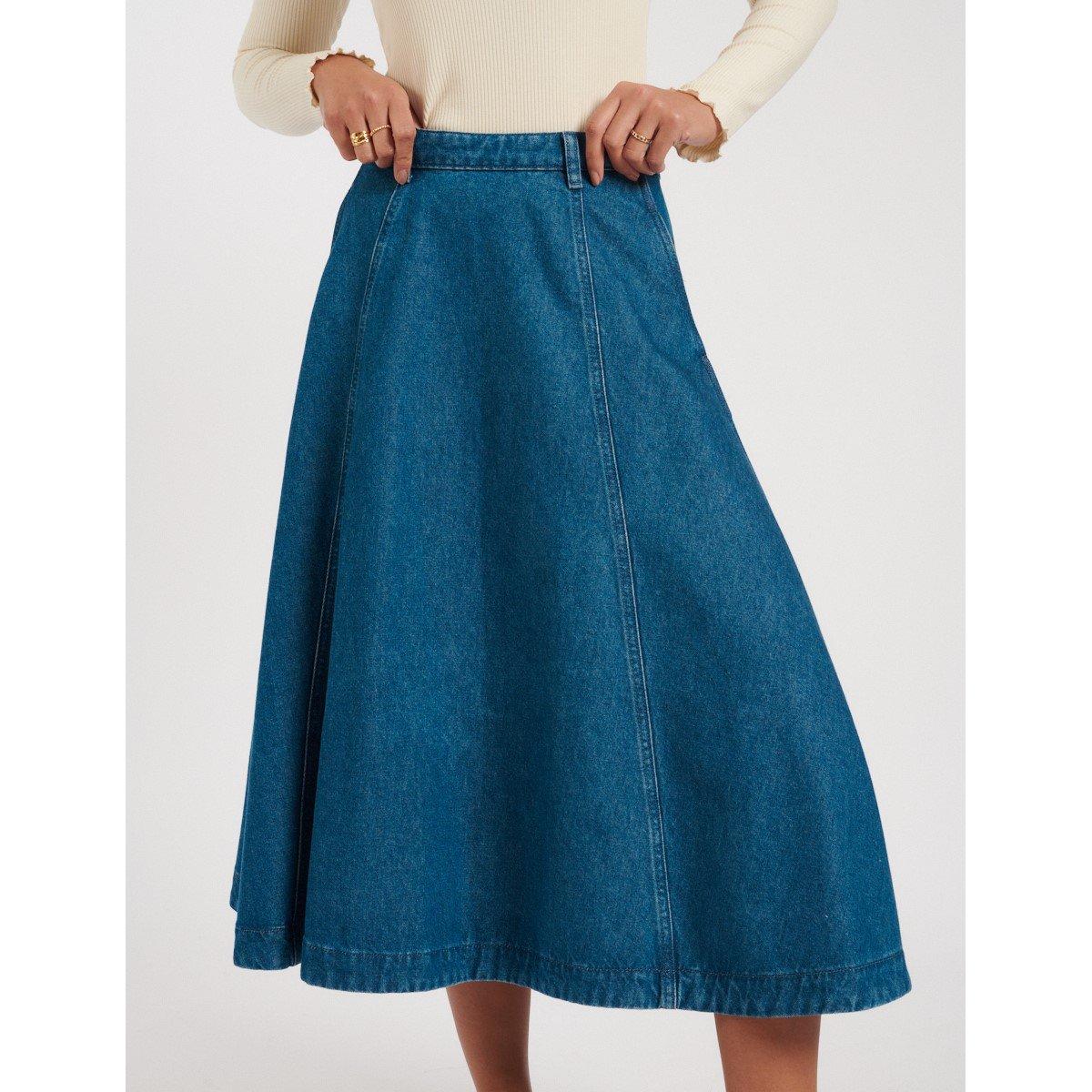 Azul - Nobodys Child - Women's Midi Skirt - 3