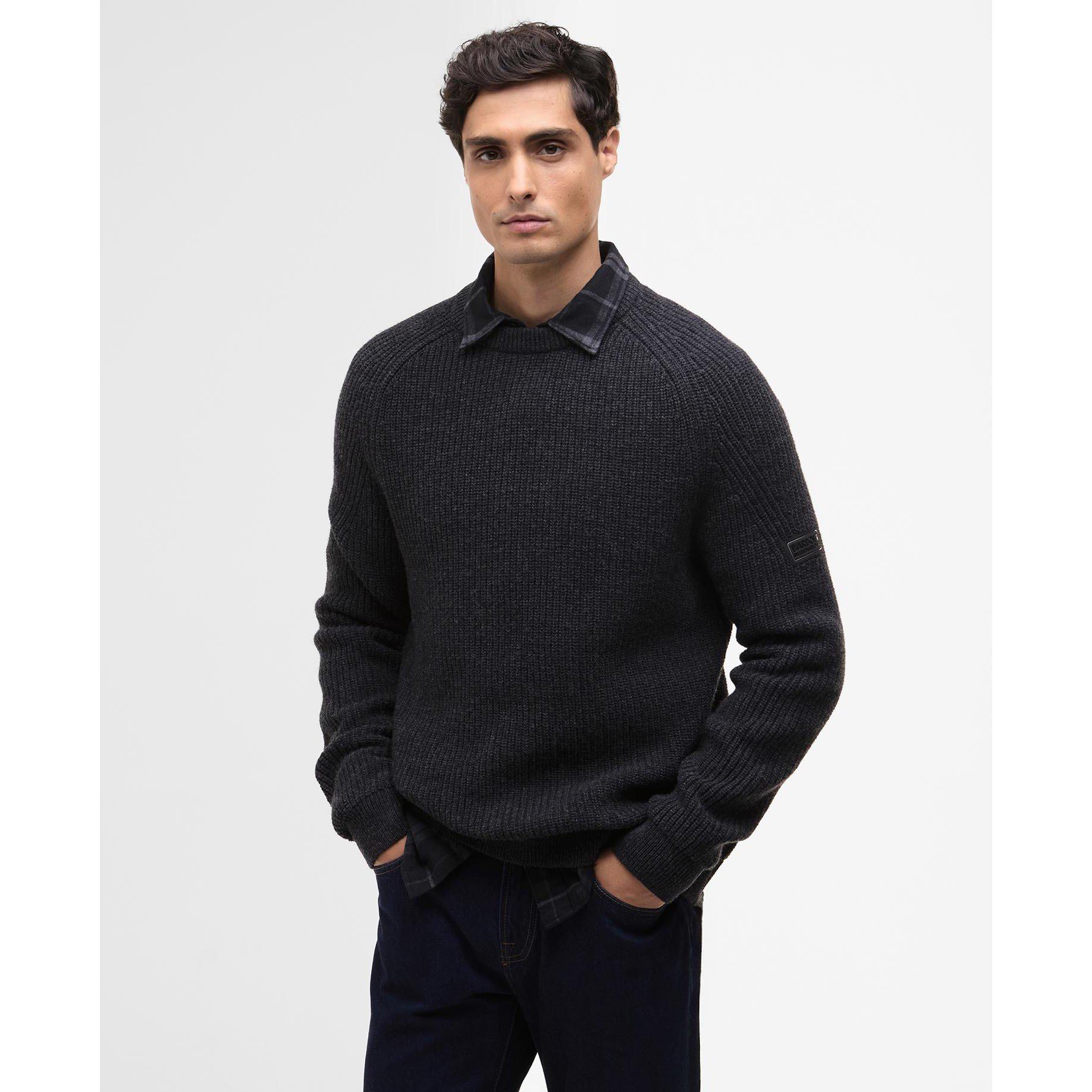 Charcoal CH51 - Barbour International - Mens Chester Jumper - 2