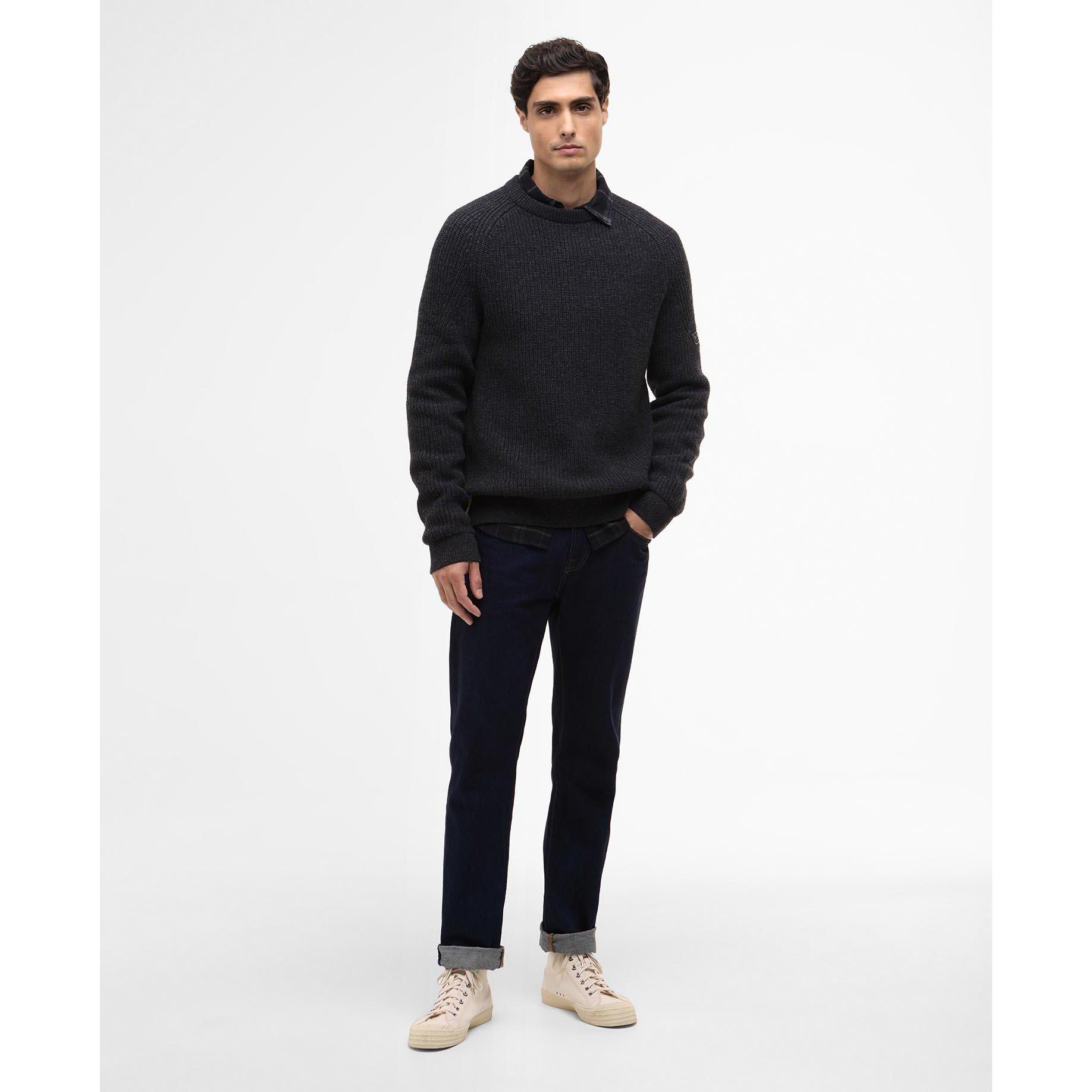 Charcoal CH51 - Barbour International - Mens Chester Jumper - 5