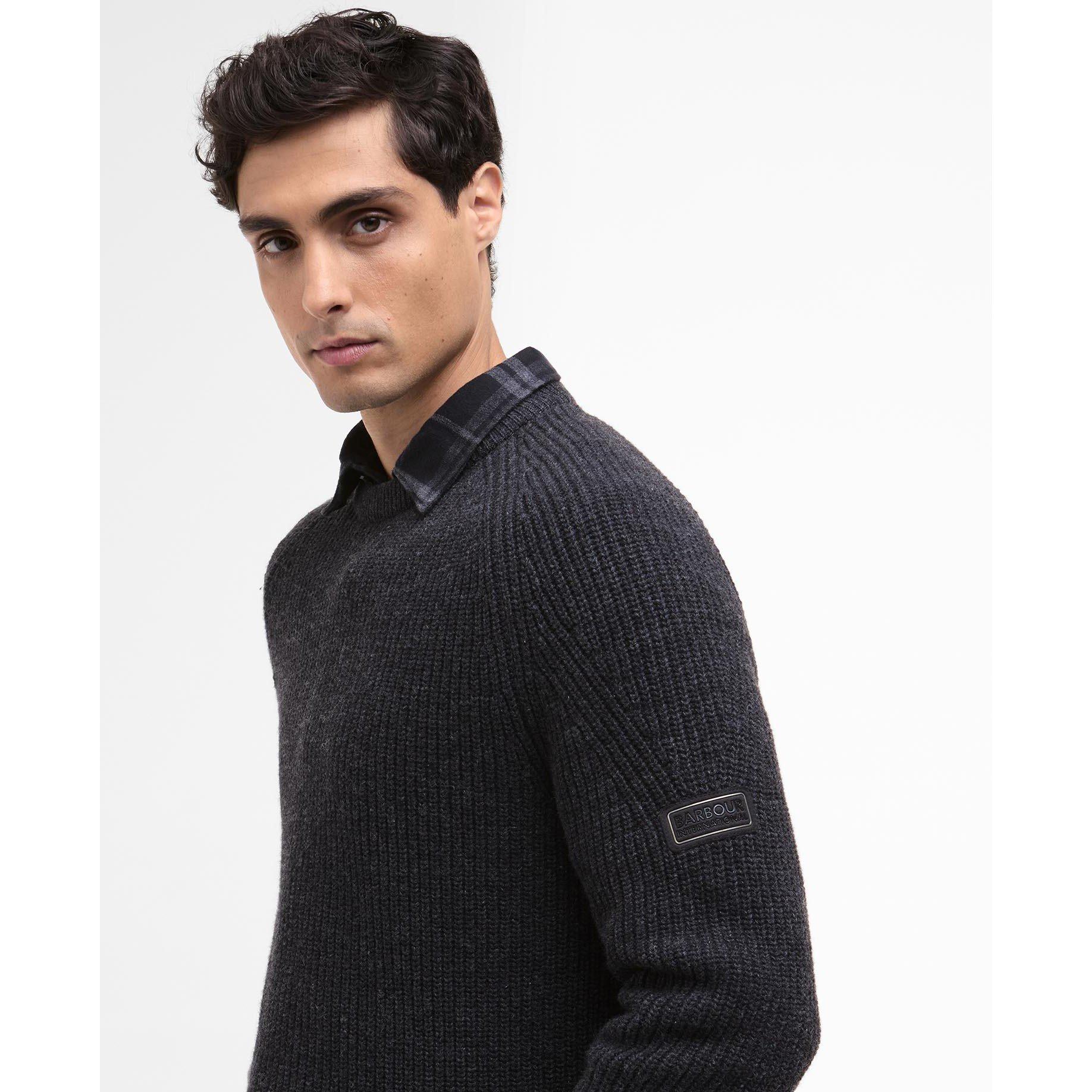 Charcoal CH51 - Barbour International - Mens Chester Jumper - 4