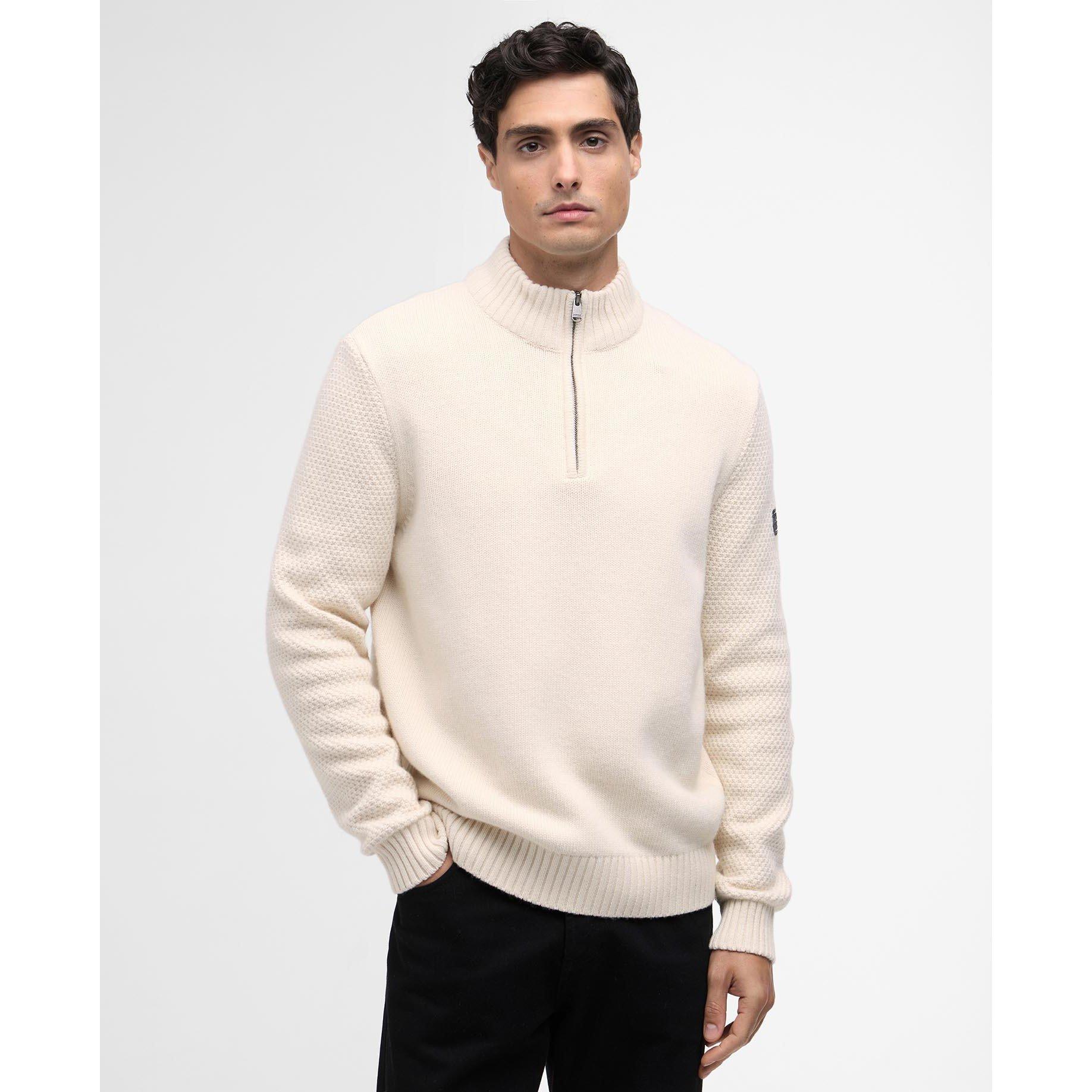 Whspr Whte WH32 - Barbour International - Mens Enfield Jumper - 2