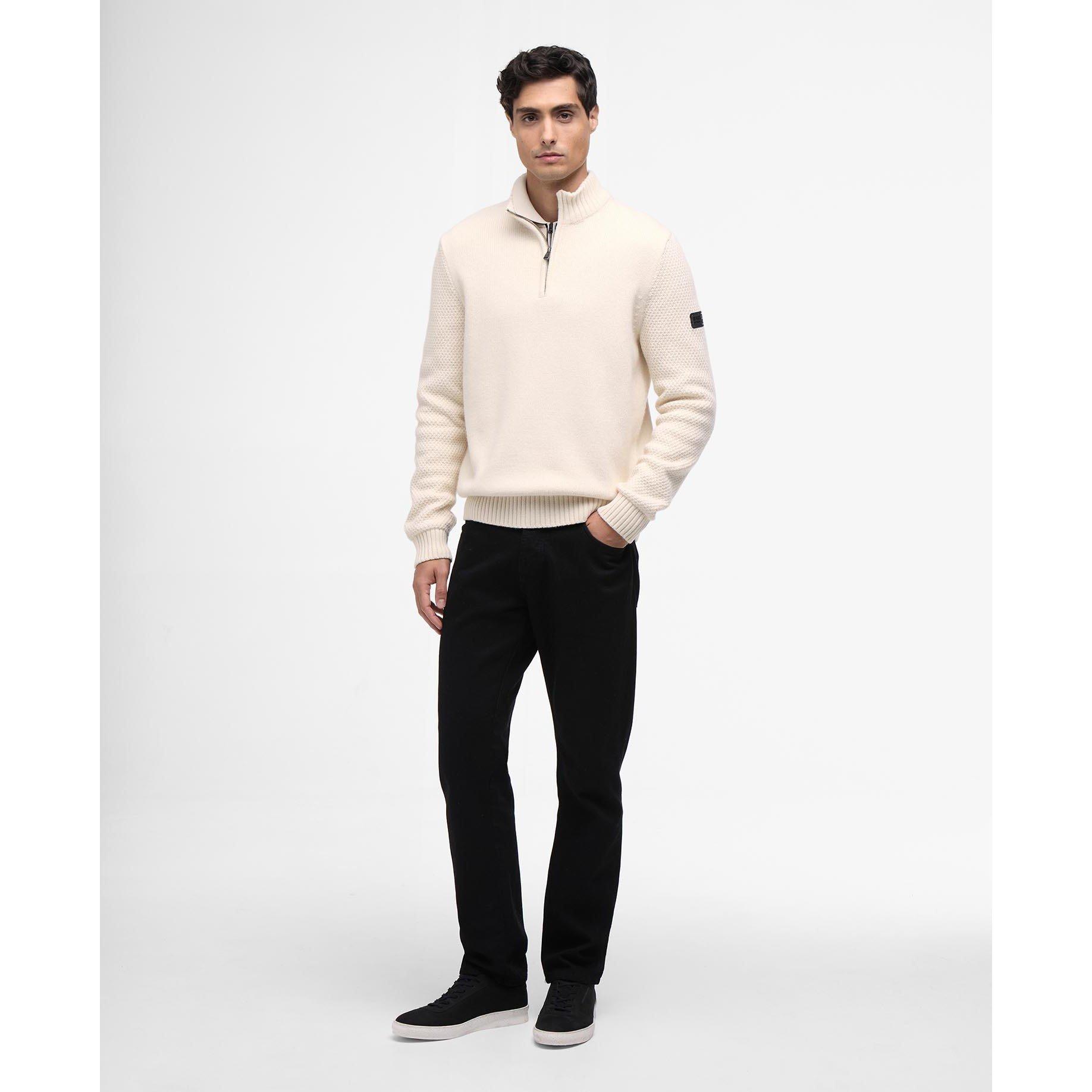 Whspr Whte WH32 - Barbour International - Mens Enfield Jumper - 5