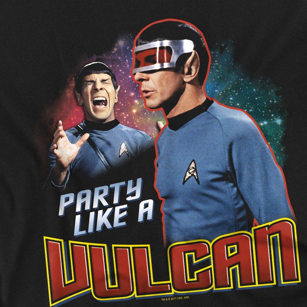 Black - Star Trek - Star Trek Party Like A Vulcan T Shirt Black - 2