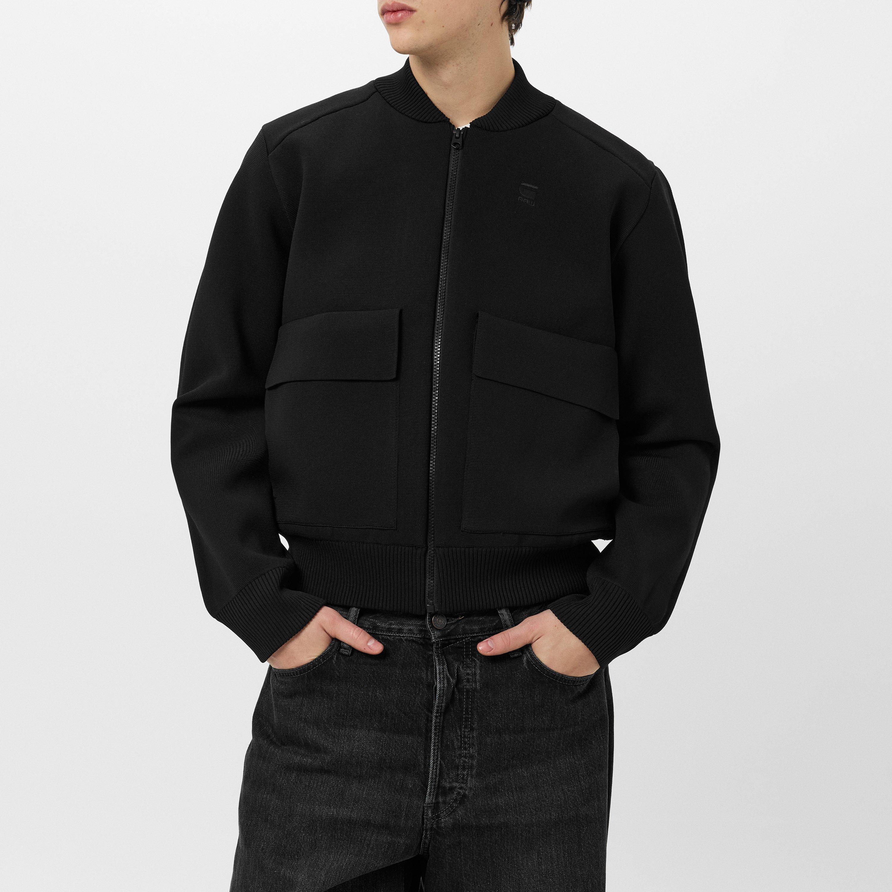 Dk Black - G Star - Engineered Knitted Bomber - 3