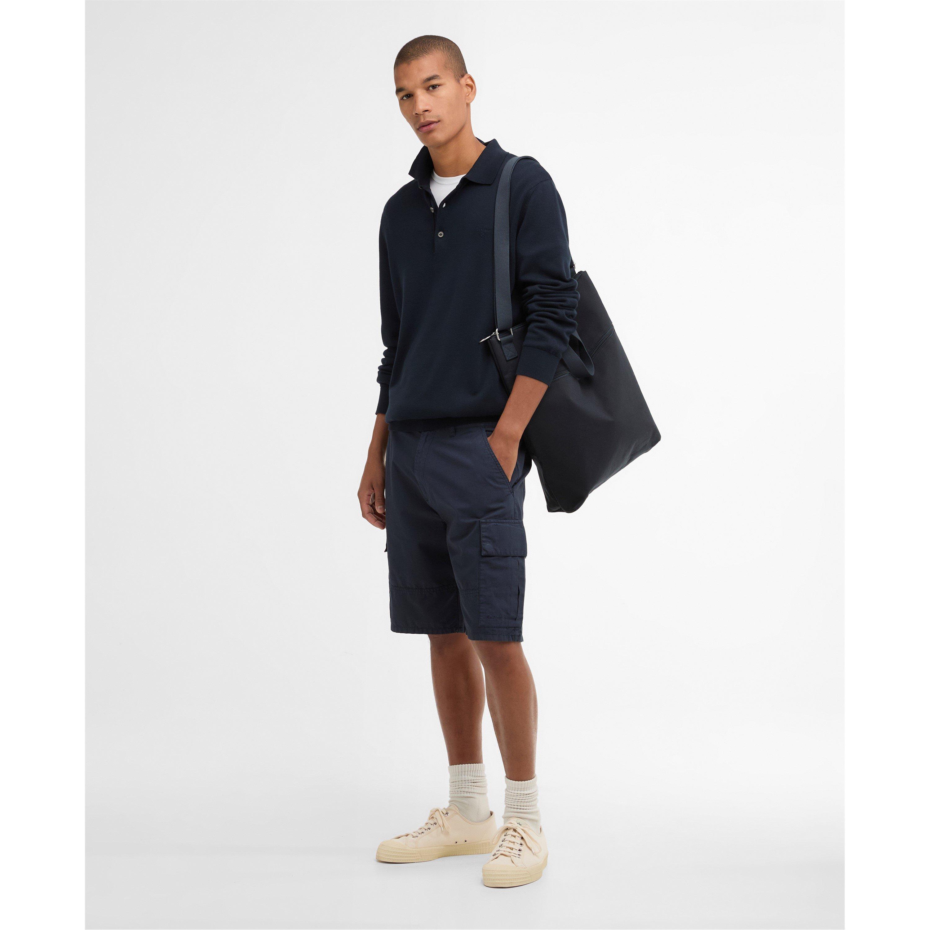 Navy - Barbour - Mens Knitted Polo - 5