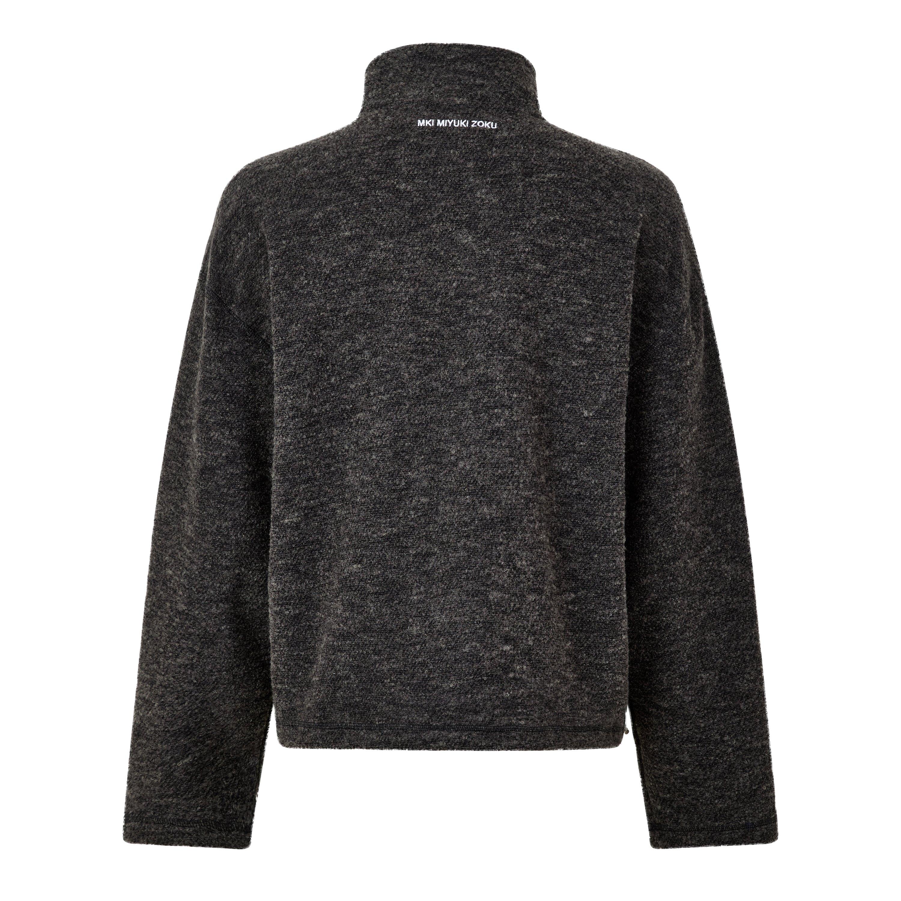Charcoal Mel - MKI MIYUKI ZOKU - MKI Boucle Qtr Zip Sn64 - 2