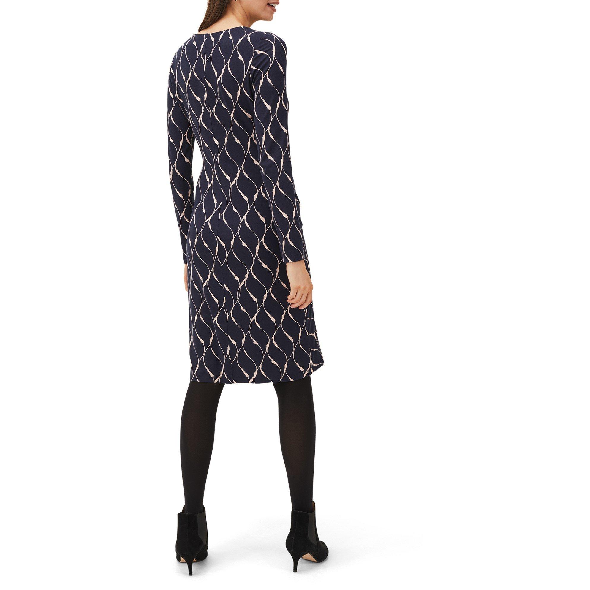Navy - Phase Eight - Ally Print Dress - 2