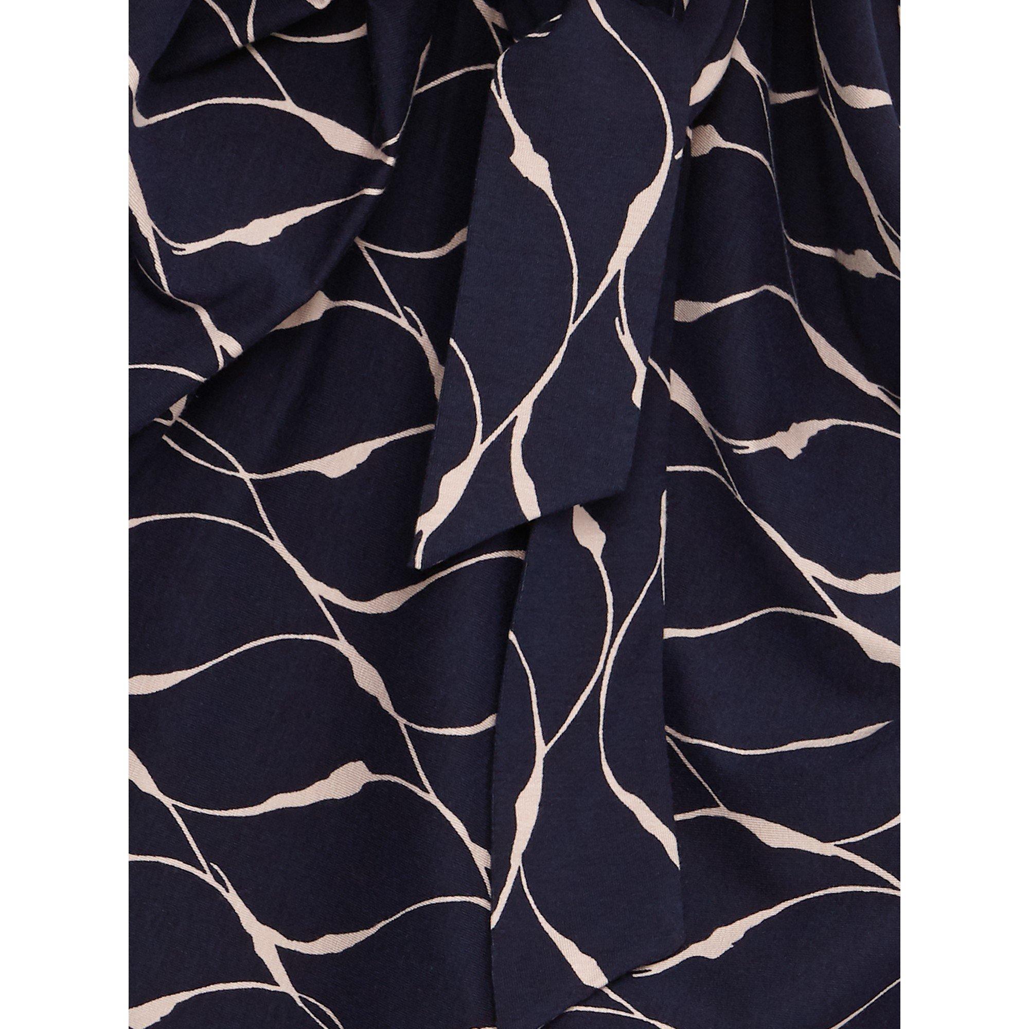 Navy - Phase Eight - Ally Print Dress - 4