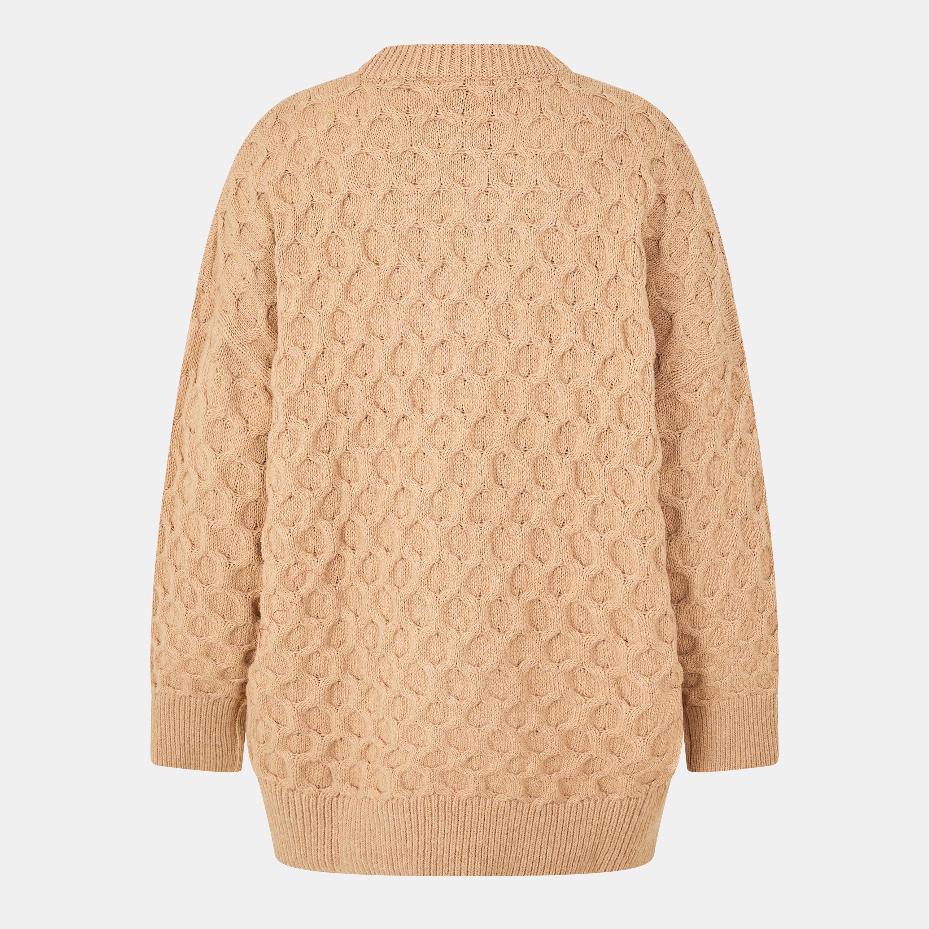 Beige - Nobodys Child - Women's Crew Neck Jumper - 2