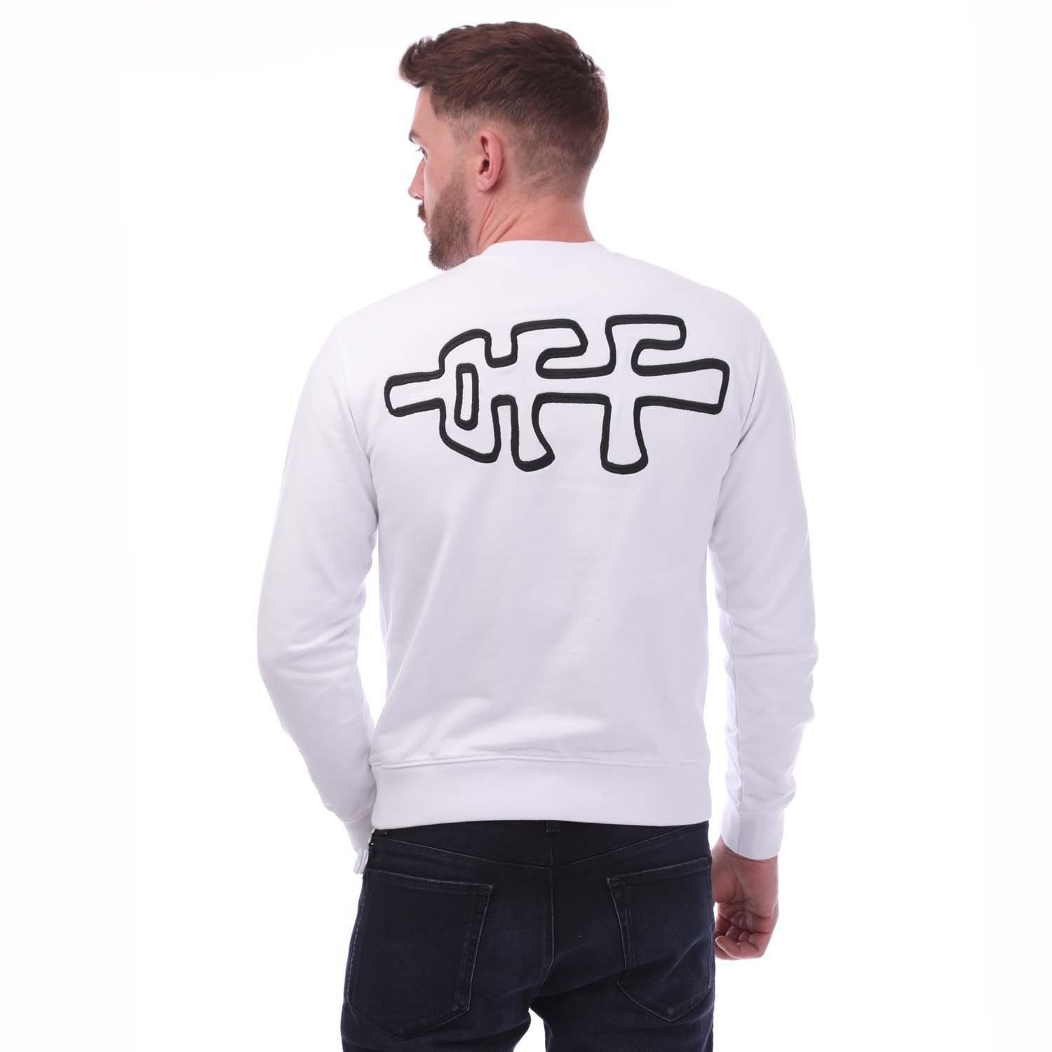 White Black - Off White - Rocks Type Slim Crewneck Sweatshirt - 2