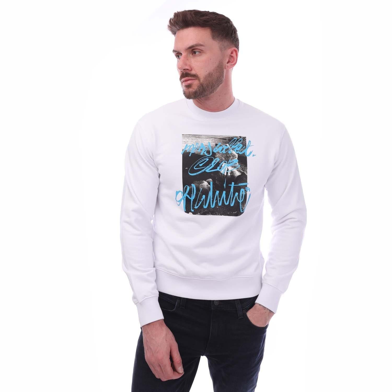 White Black - Off White - Rocks Type Slim Crewneck Sweatshirt - 4