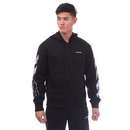 Off White Single Arrow Slim Zip Hoodie