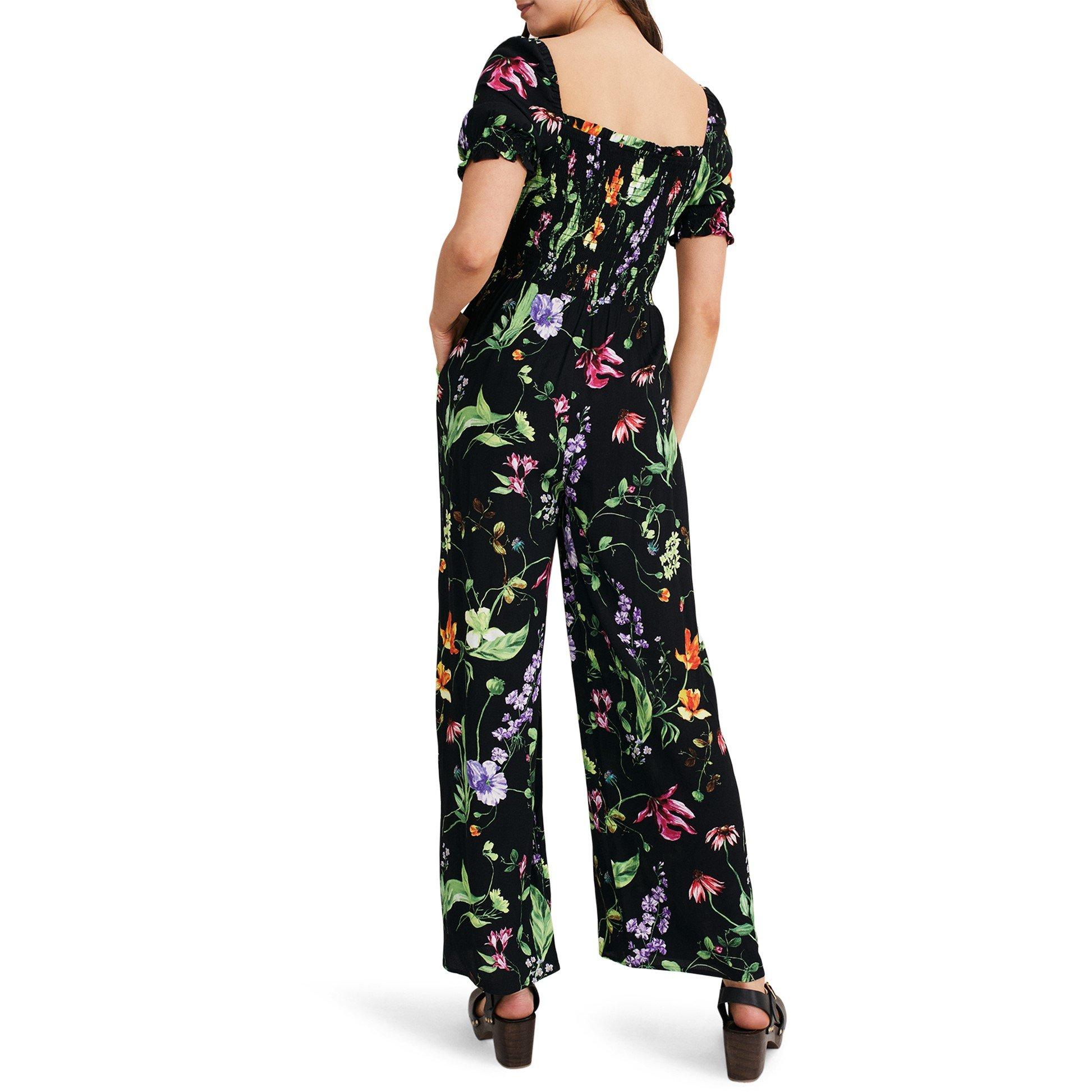 Black - Phase Eight - Zaylah Shirred Waist Jumpsuit - 3