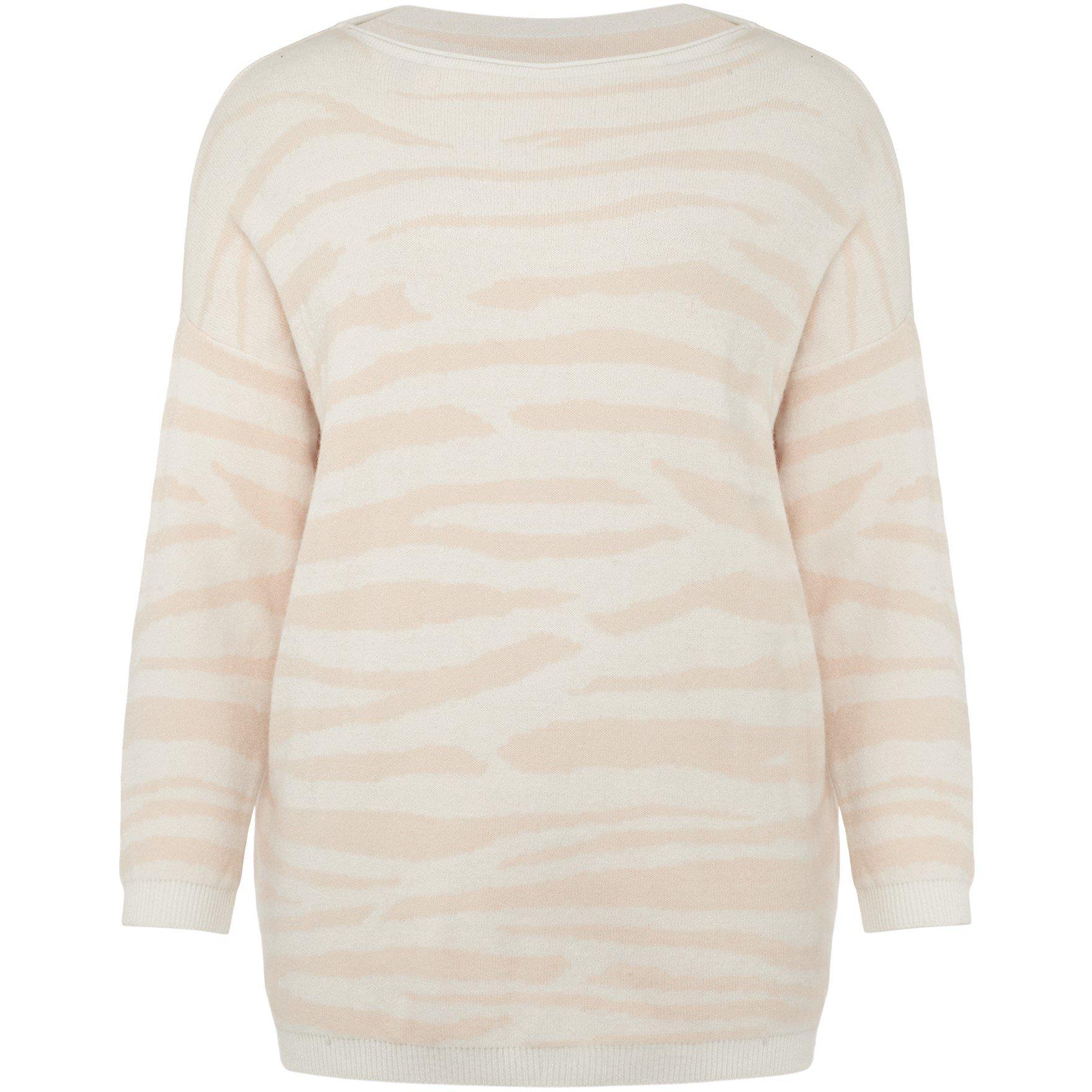 Pink Multi - Phase Eight - Cida Zebra Jaquard Knit - 1