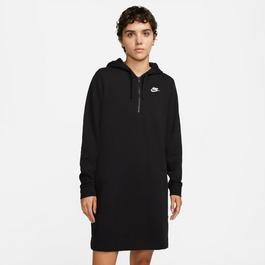 Nike black cotton hooded sweatshirt