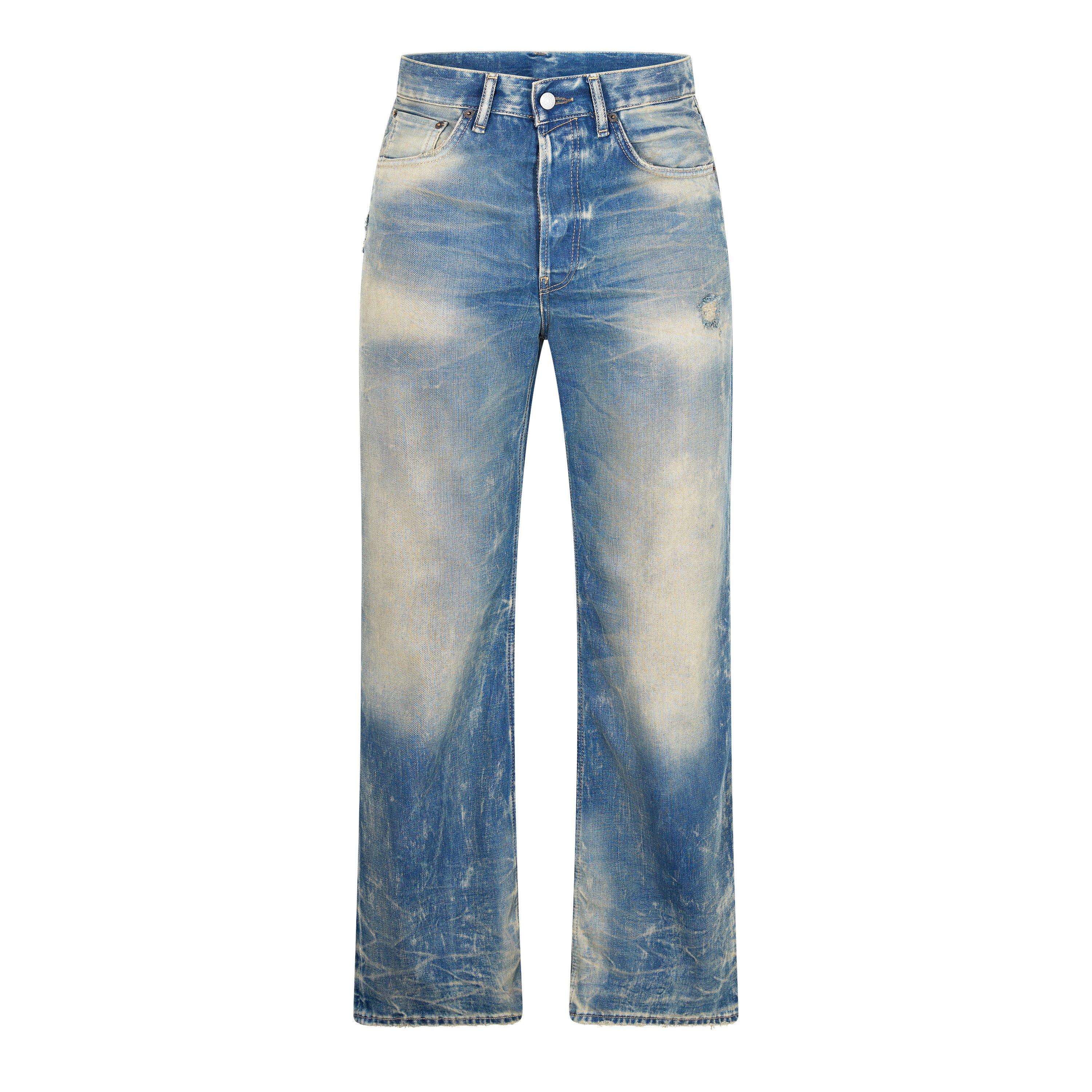 Acne Studios Men's Goldmine Wide Leg Jeans - Mid Blue - Size 32/32