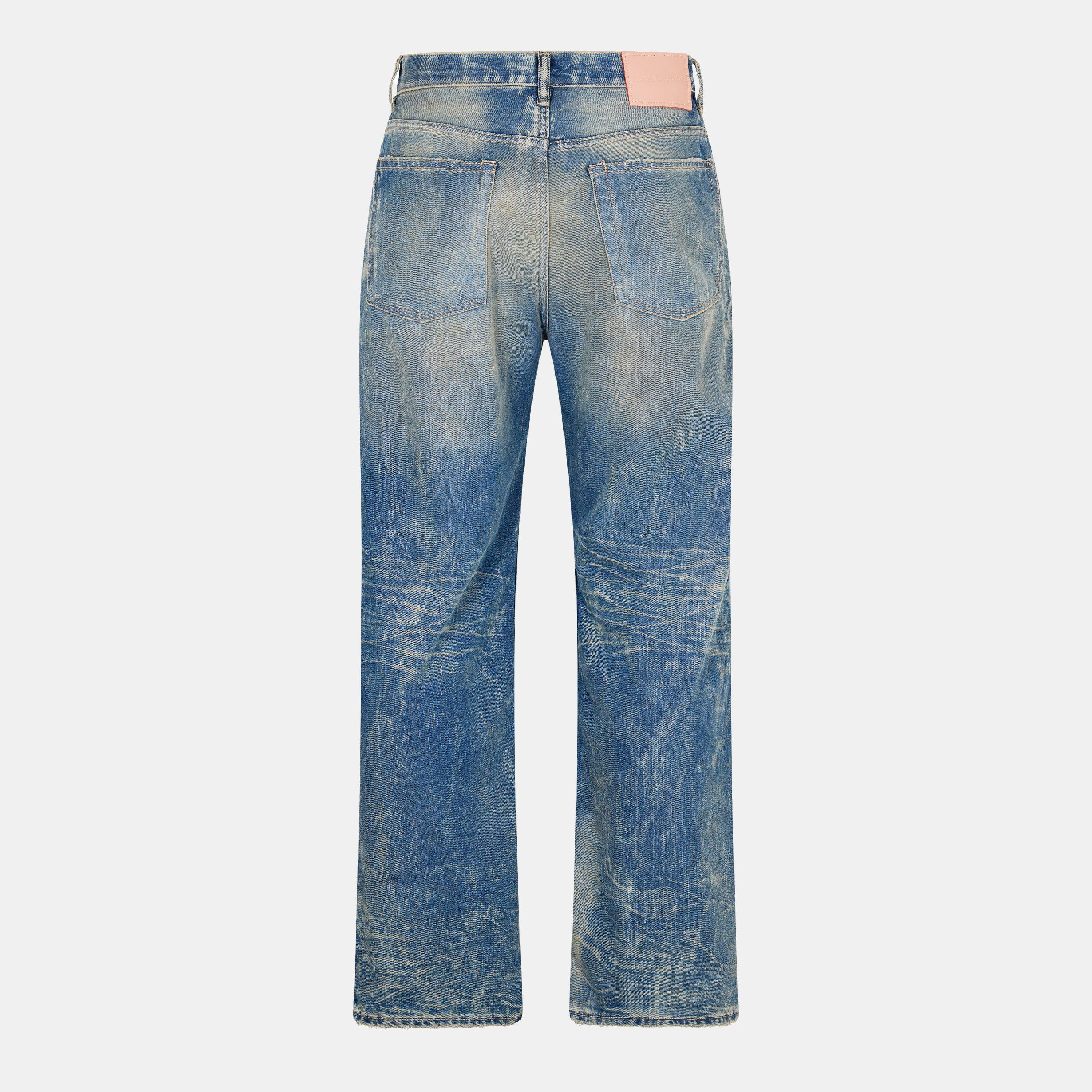 Mid Blue - Acne Studios - Men's Goldmine Wide Leg Jeans - 2