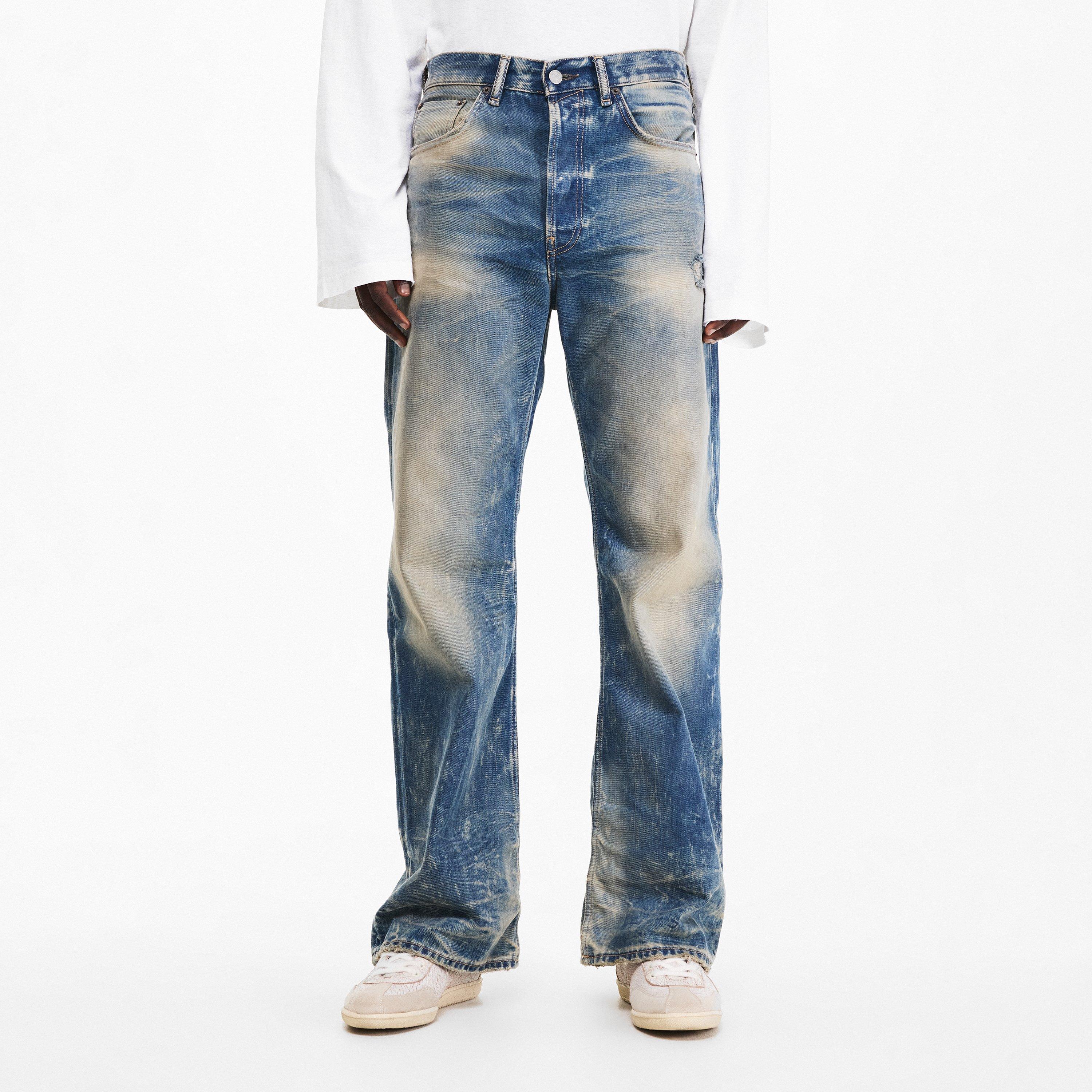 Mid Blue - Acne Studios - Men's Goldmine Wide Leg Jeans - 3