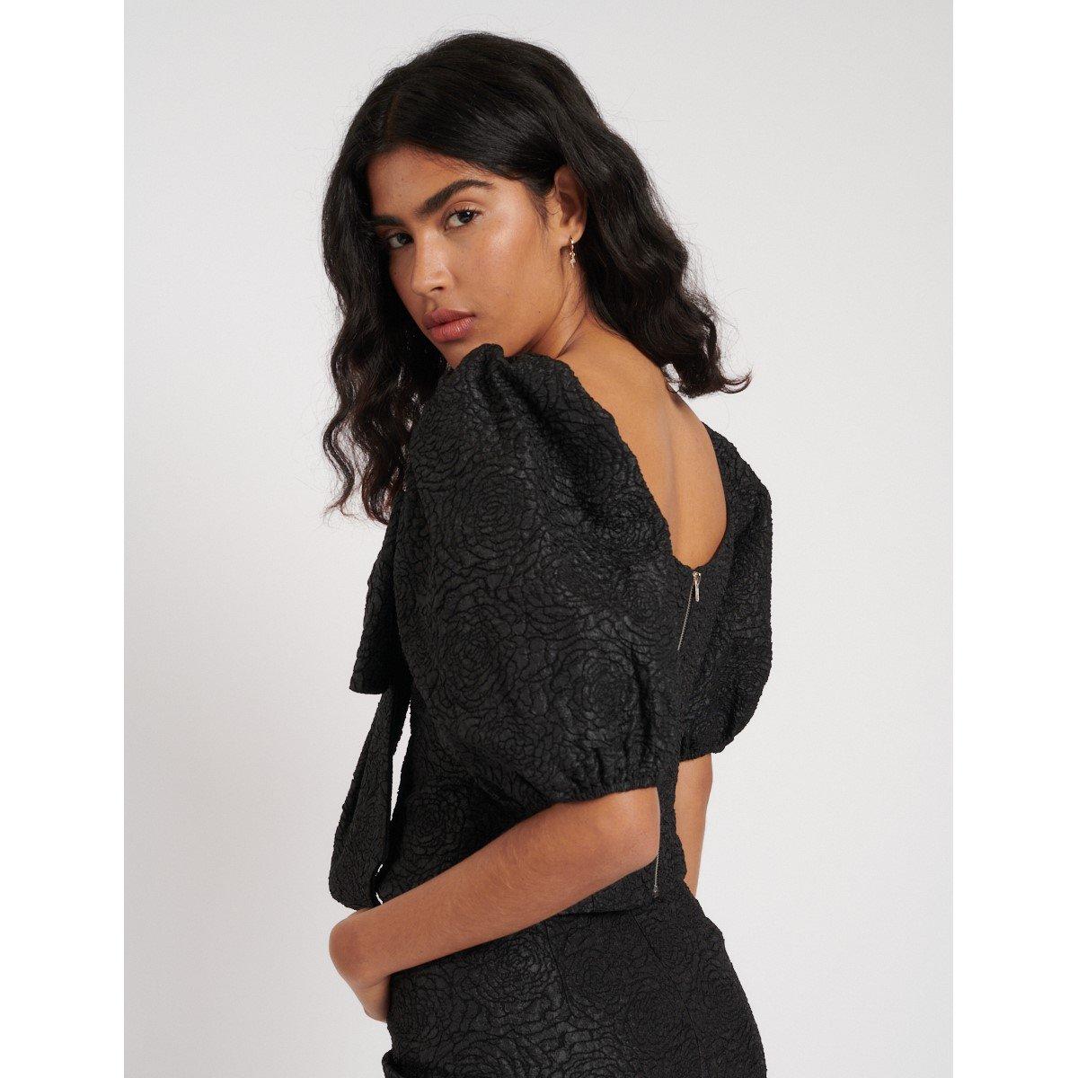 Nero - Nobodys Child - Women's Greta Puff Sleeve Top - 4