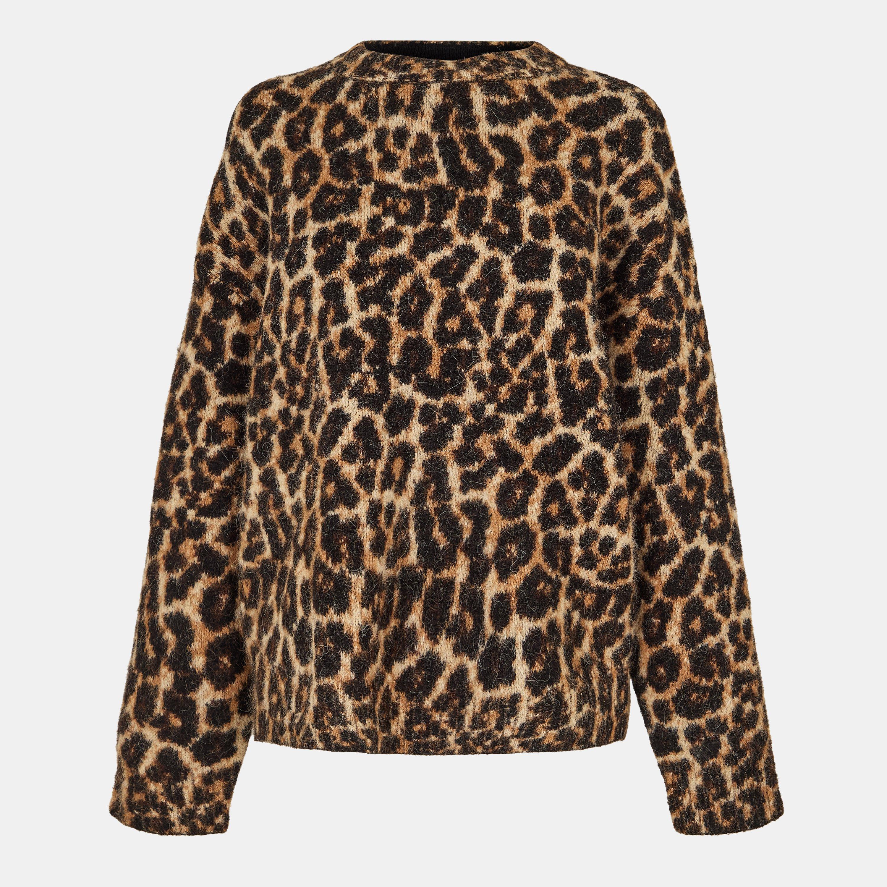 BROWN LEO - Anine Bing - Women's Crew Neck Jumper - 1