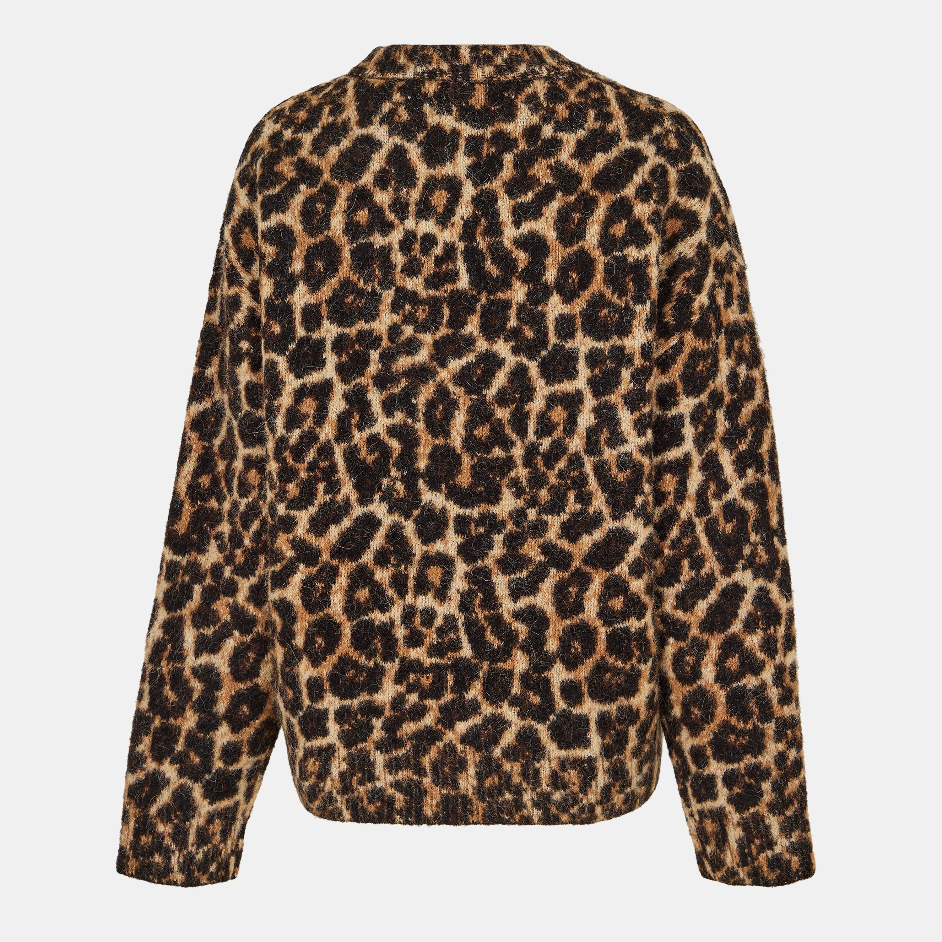 BROWN LEO - Anine Bing - Women's Crew Neck Jumper - 2