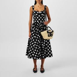 Dolce and Gabbana Polka Dot Midi Dress