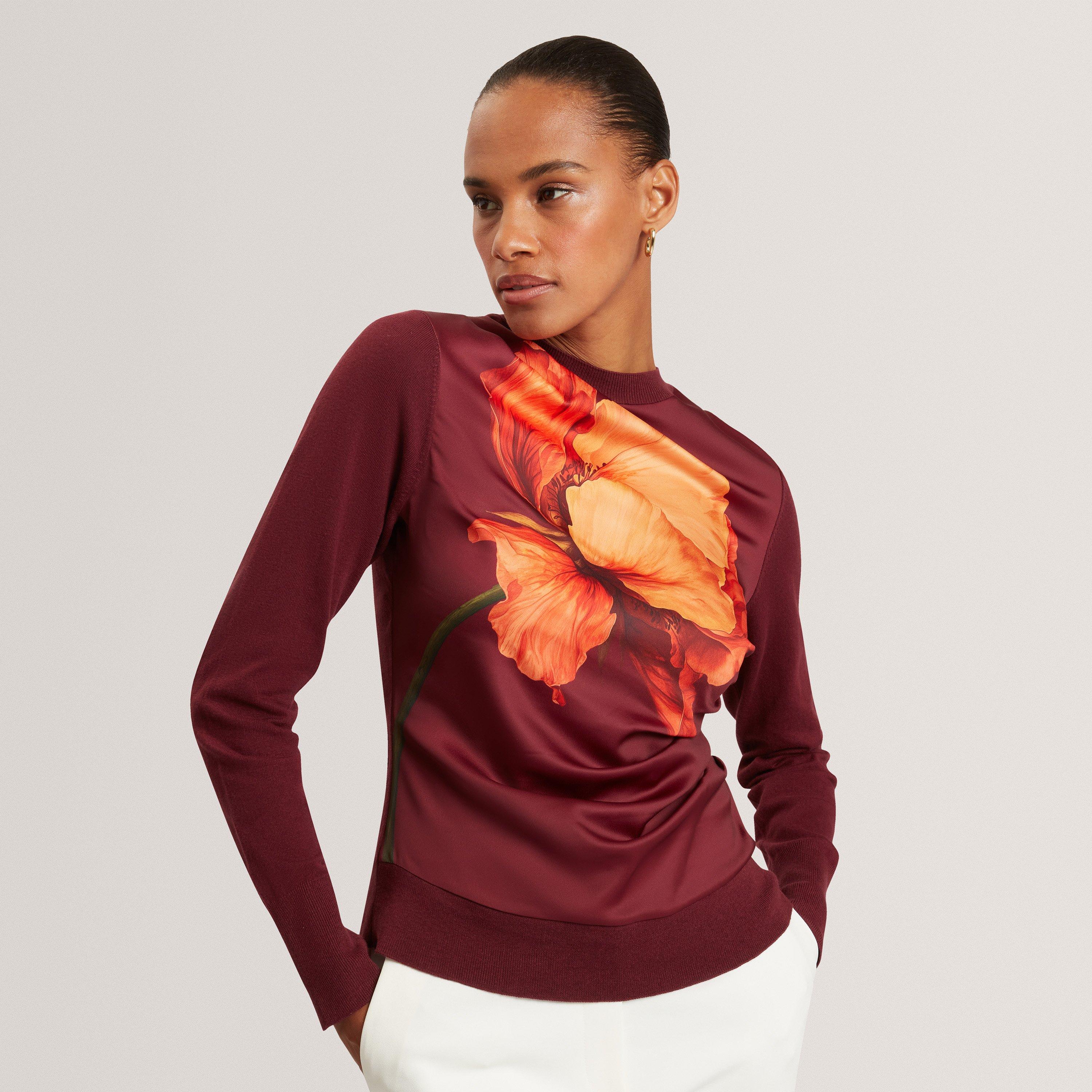 Oxblood - Ted Baker - Ted Print HiNk Sweat Ld62 - 2