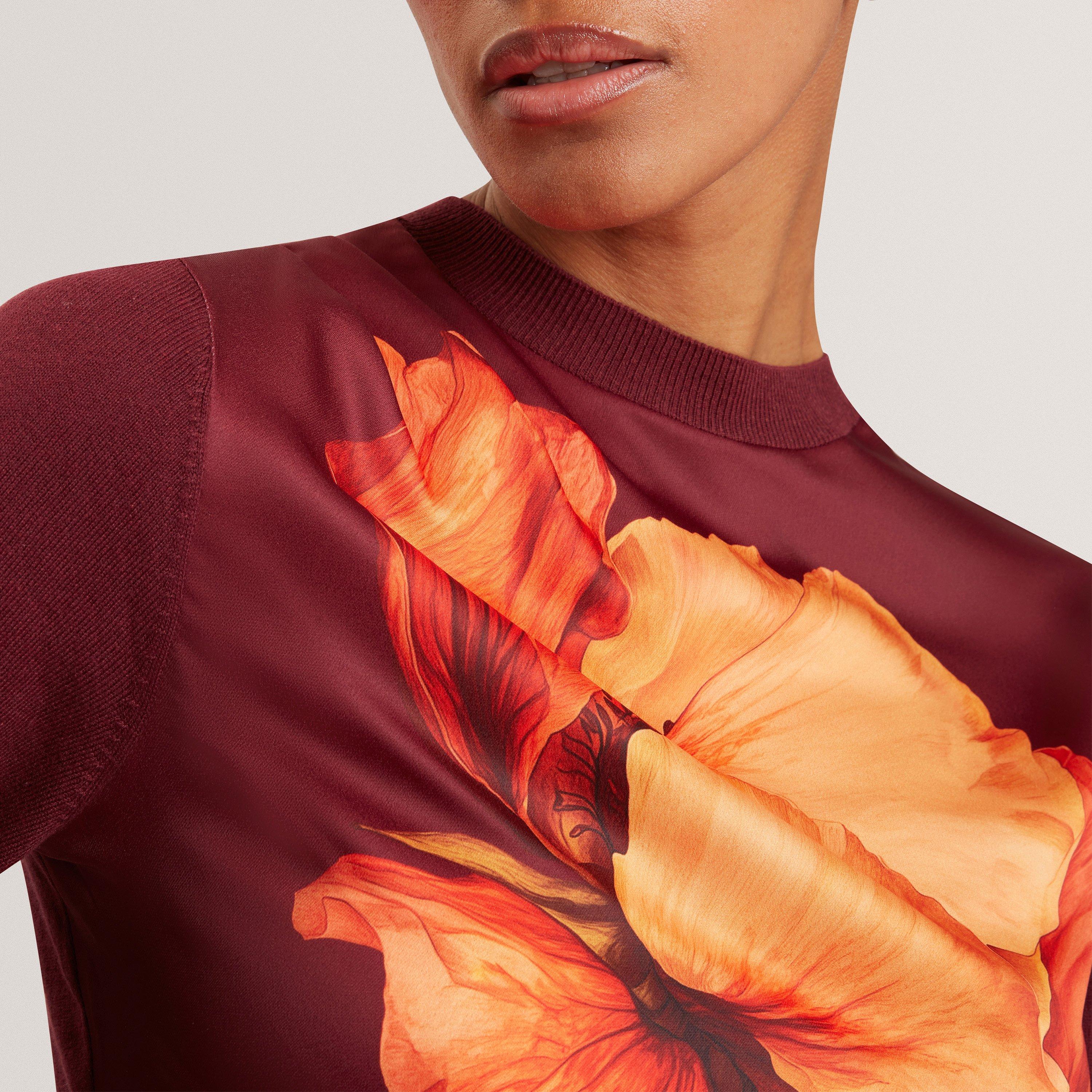 Oxblood - Ted Baker - Ted Print HiNk Sweat Ld62 - 4