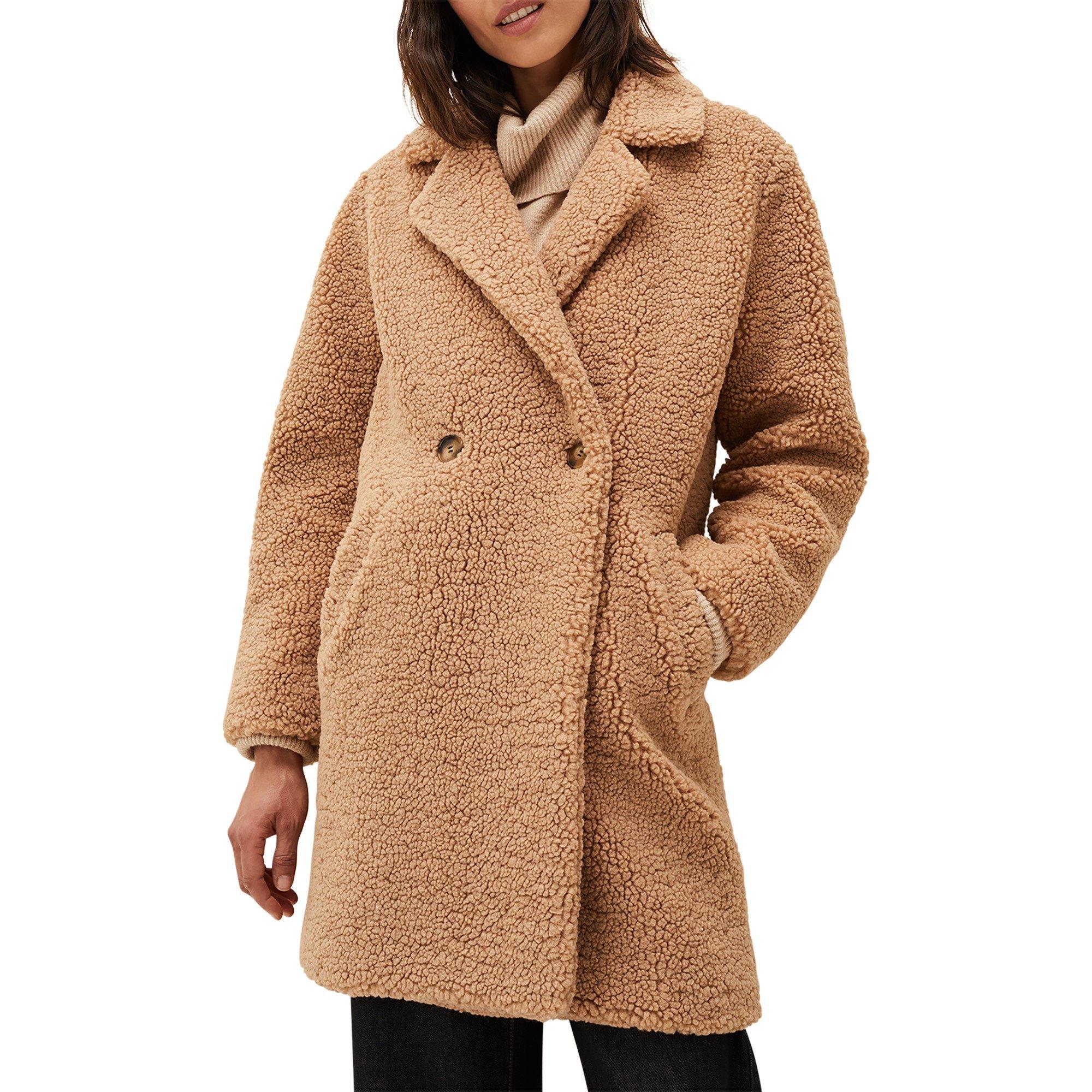 Camel - Phase Eight - Women's Katherine Teddy Coat - 2
