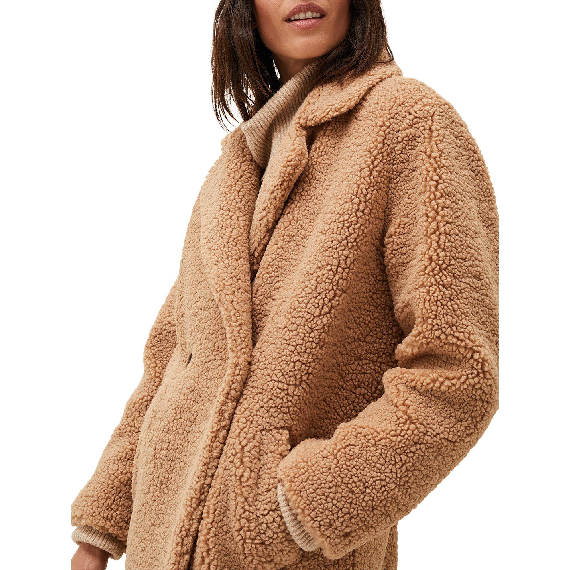 Camel - Phase Eight - Women's Katherine Teddy Coat - 4