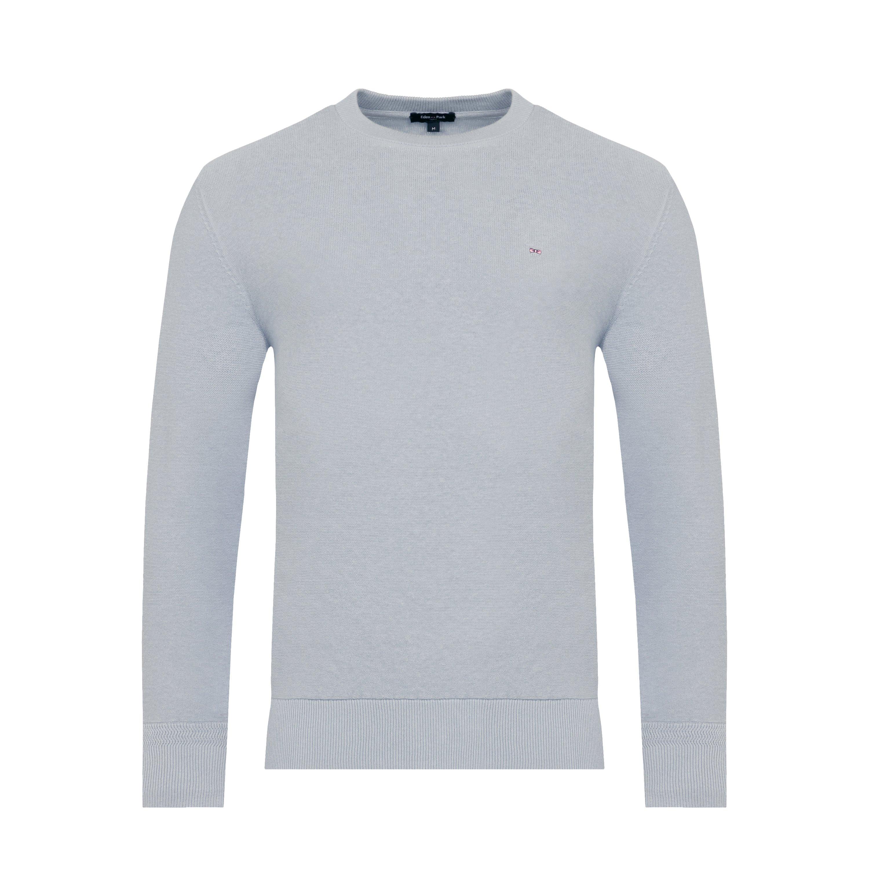 Eden Park Men's Green Jumper In A Linen Blend - Blc6 - 4XL