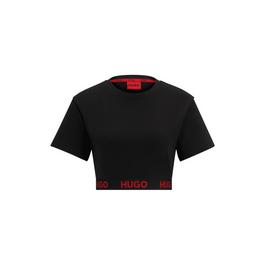 Hugo Logo Waistband Cropped T-Shirt