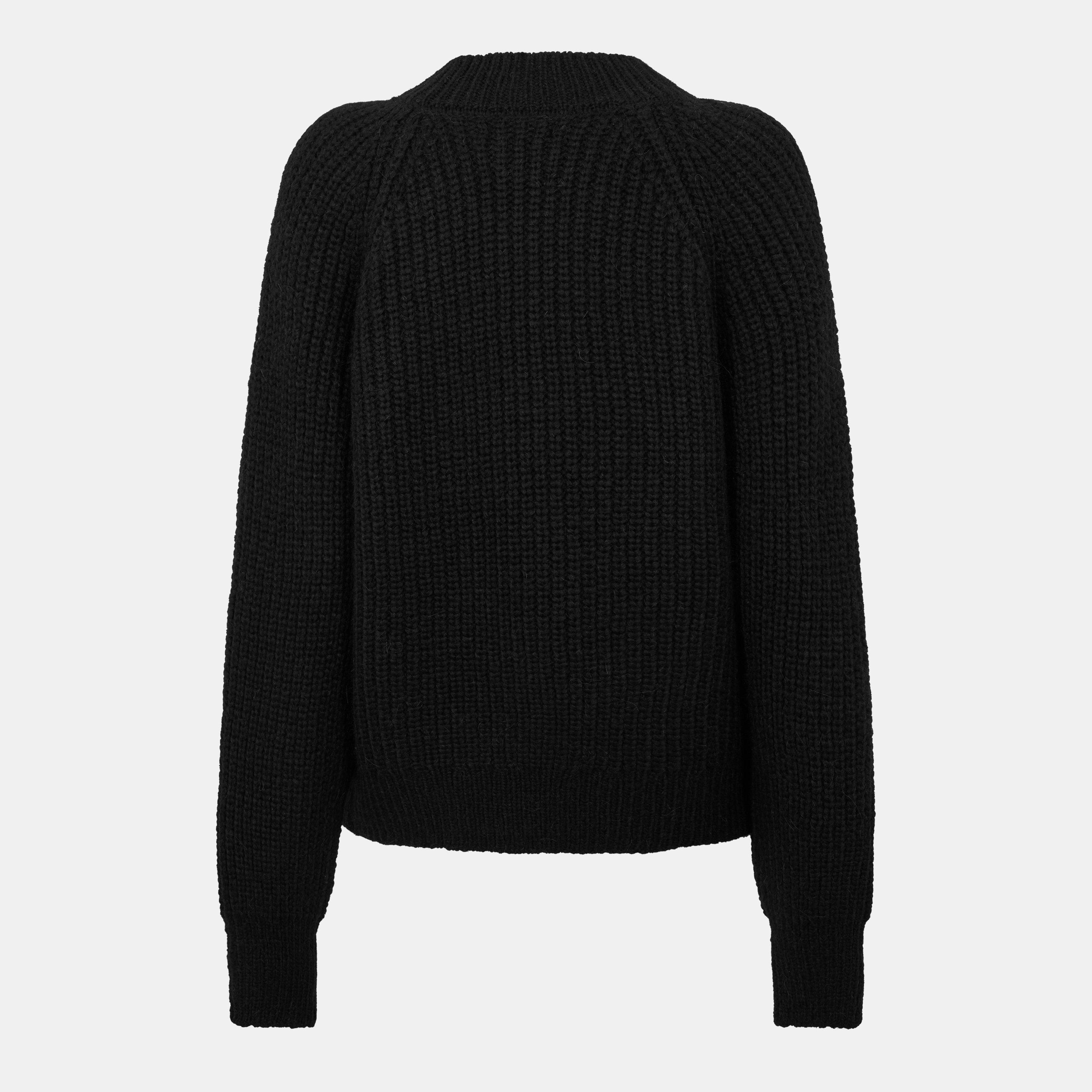 BLACK - Anine Bing - Women's Kendrick Crew Neck Jumper - 2