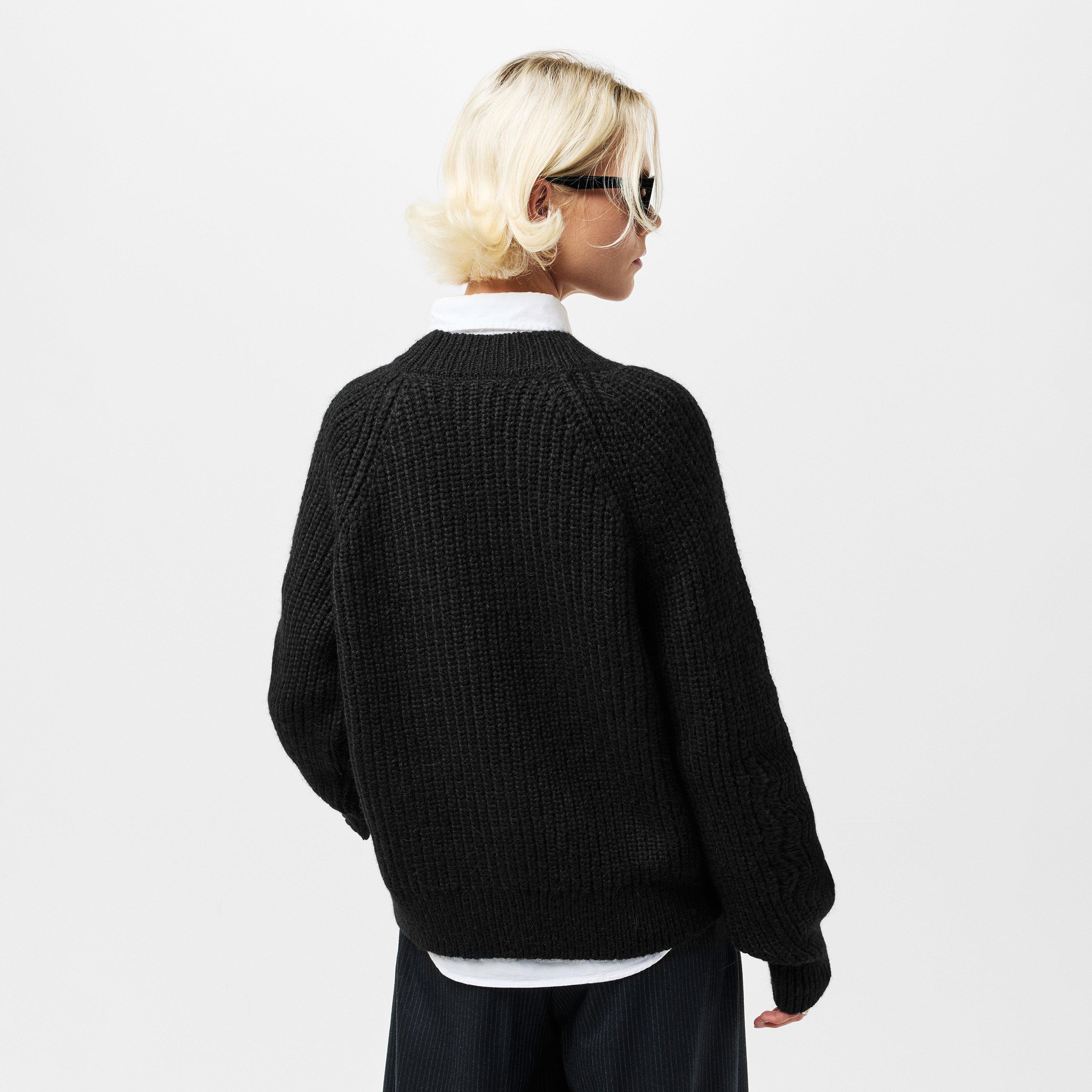 BLACK - Anine Bing - Women's Kendrick Crew Neck Jumper - 4