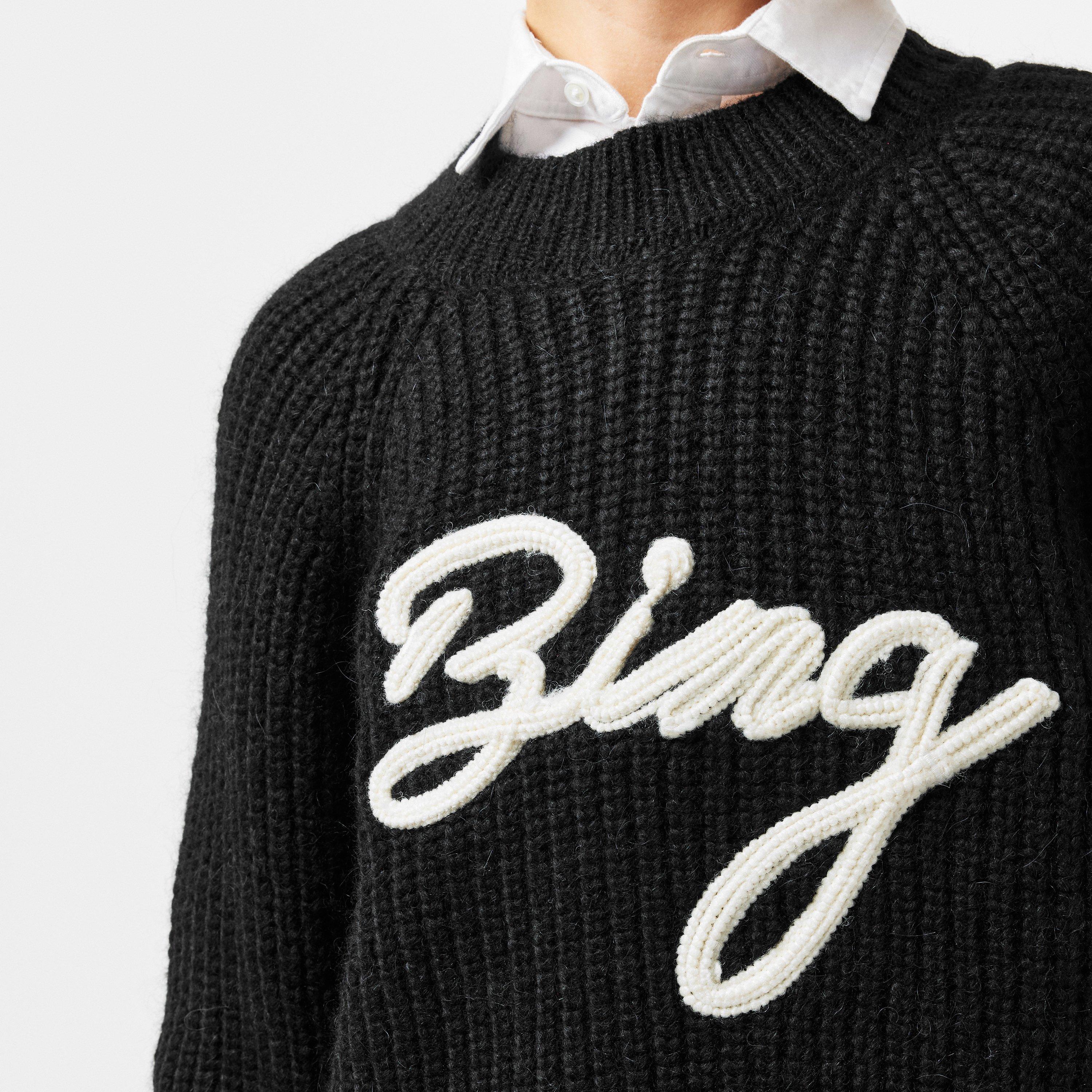 BLACK - Anine Bing - Women's Kendrick Crew Neck Jumper - 5