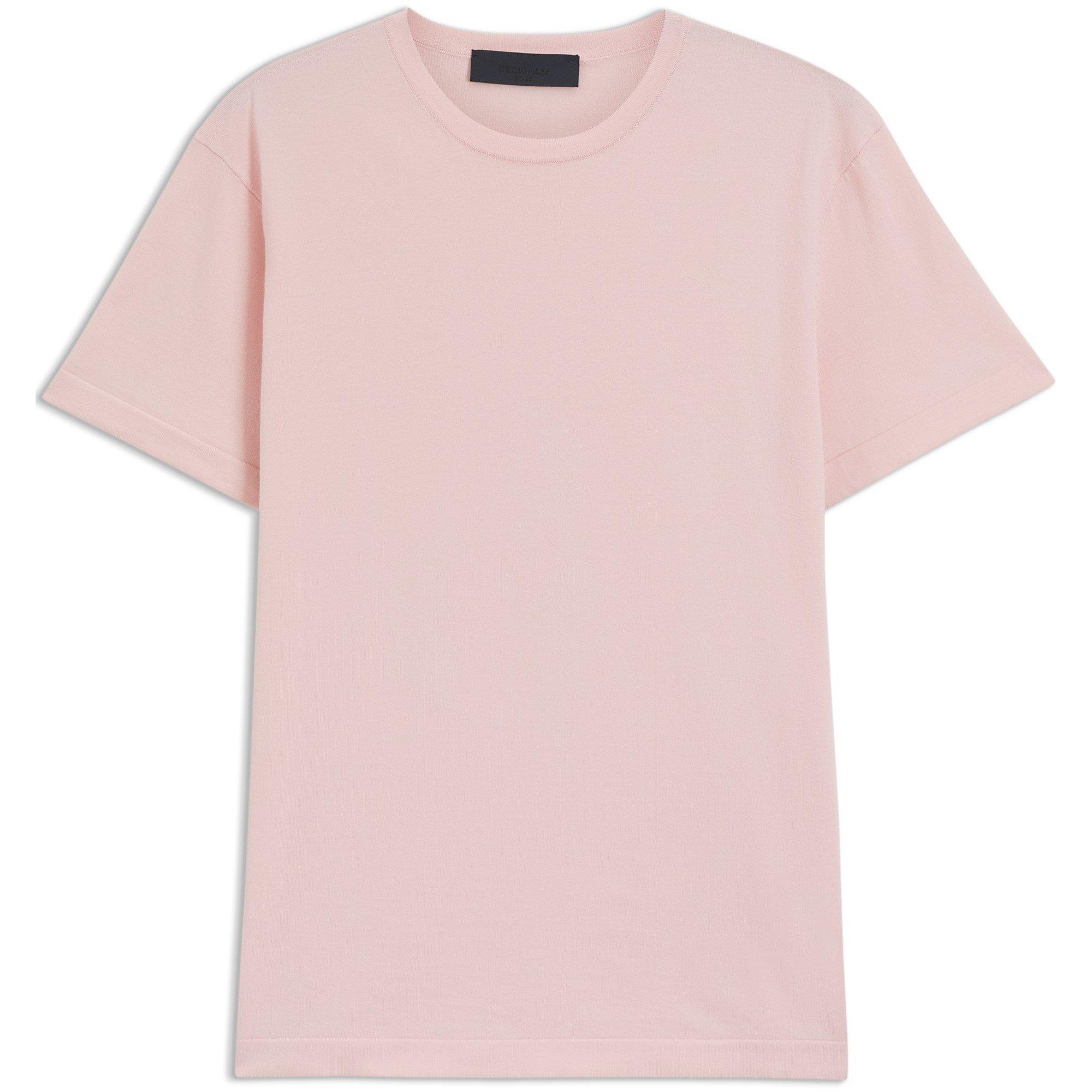 Bright Pink 673 - Boss - Men's Double Breasted Cotton Short Sleeve Crew Neck Jumper - 1