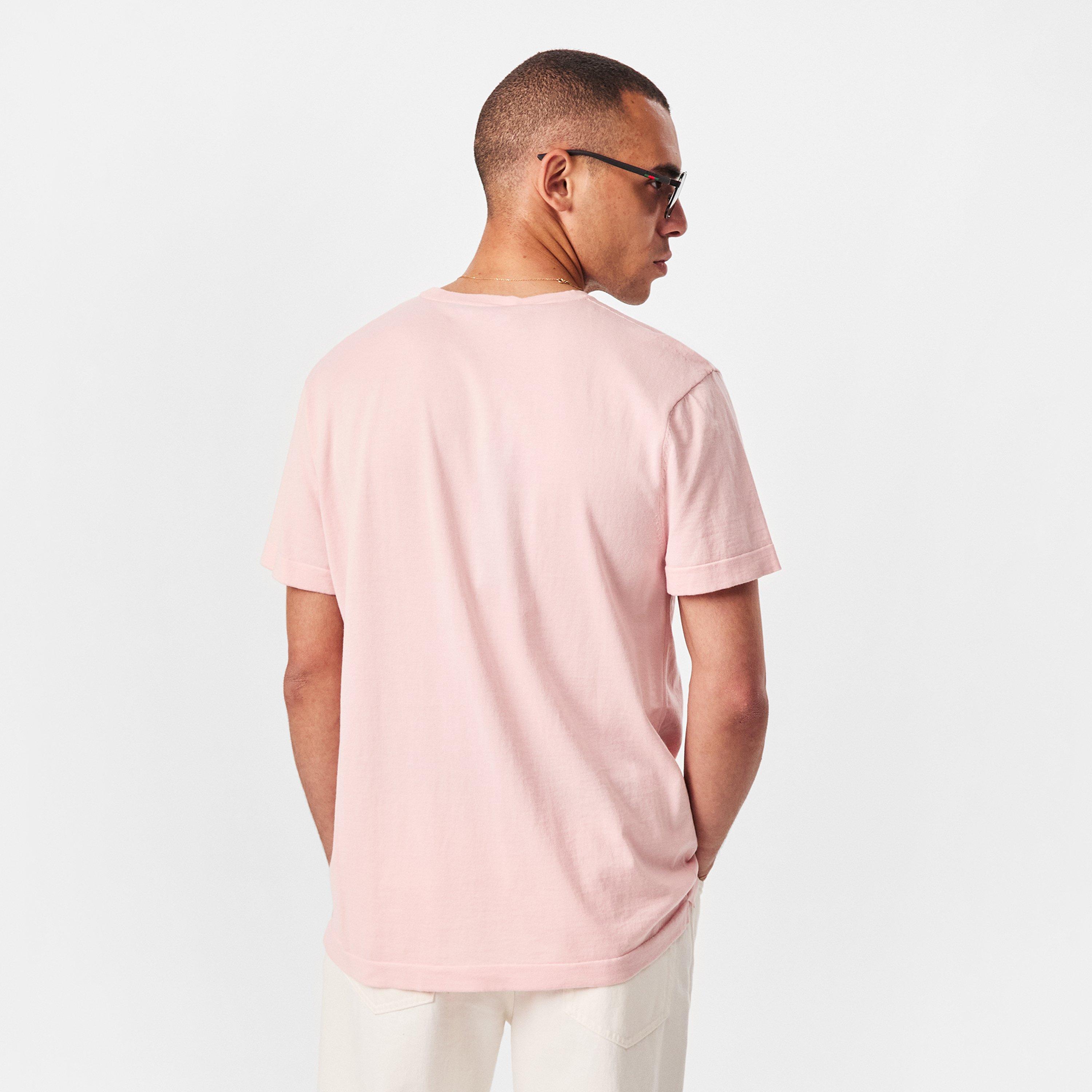 Bright Pink 673 - Boss - Men's Double Breasted Cotton Short Sleeve Crew Neck Jumper - 4