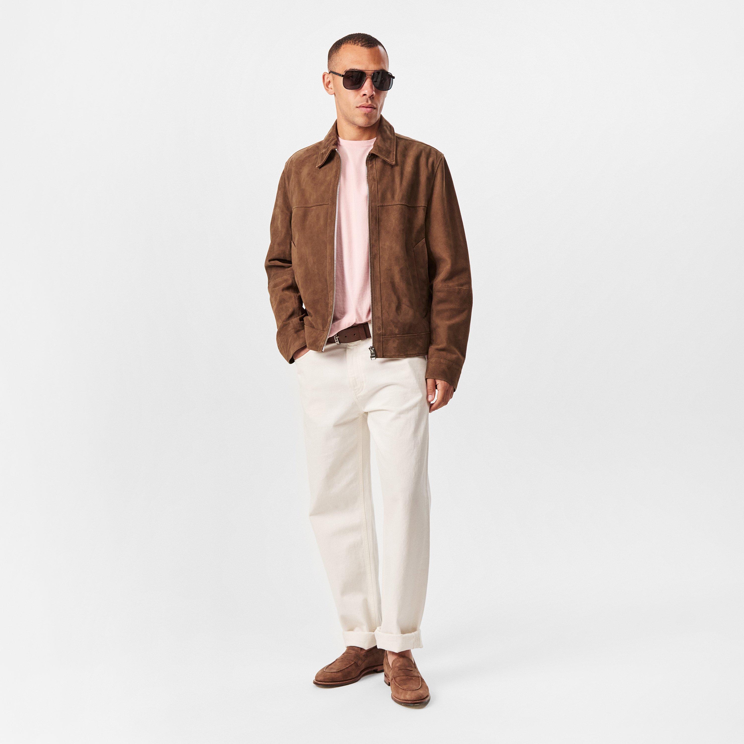 Bright Pink 673 - Boss - Men's Double Breasted Cotton Short Sleeve Crew Neck Jumper - 6