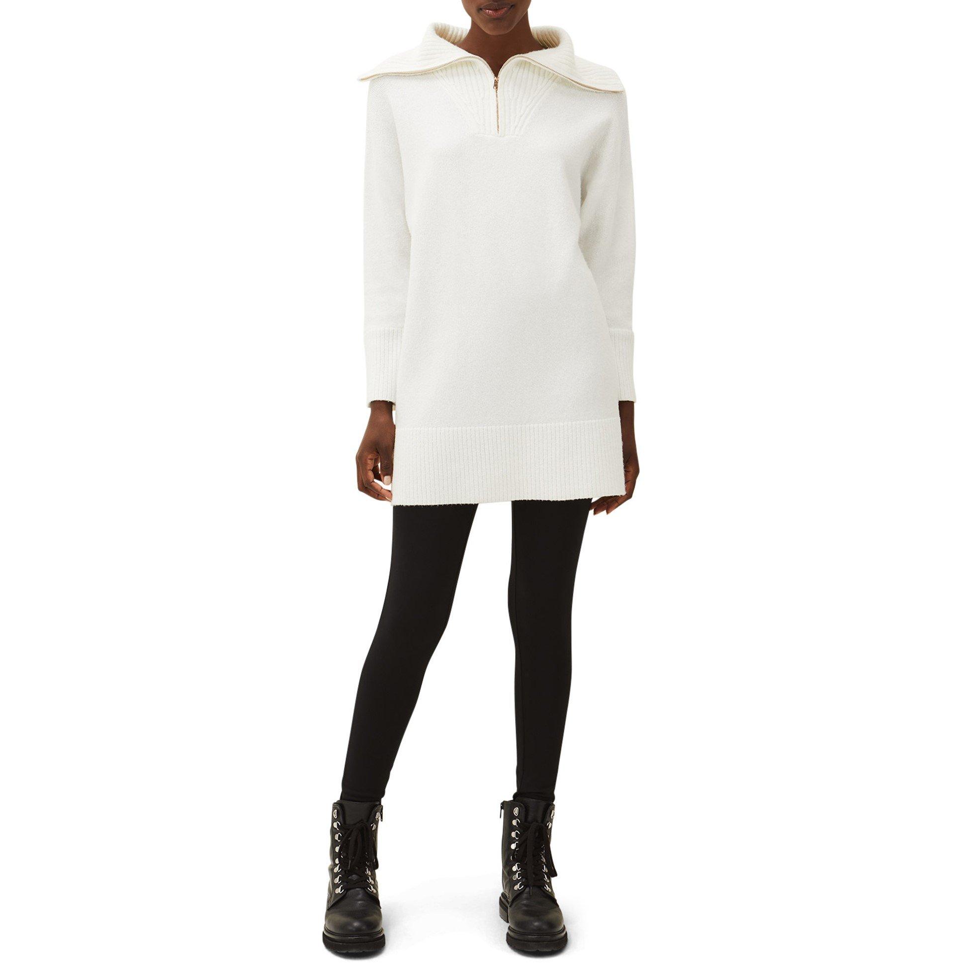 Winter White - Phase Eight - Isabella Zip Up Tunic Dress - 3
