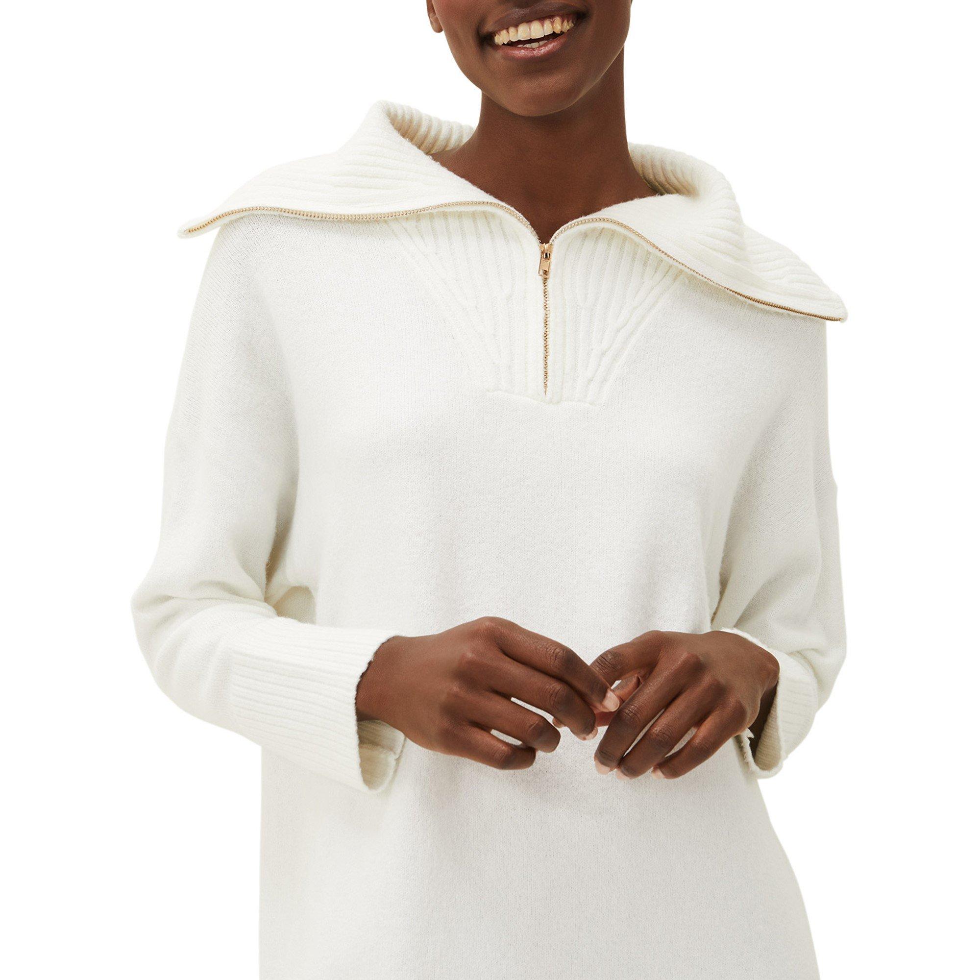 Winter White - Phase Eight - Isabella Zip Up Tunic Dress - 5