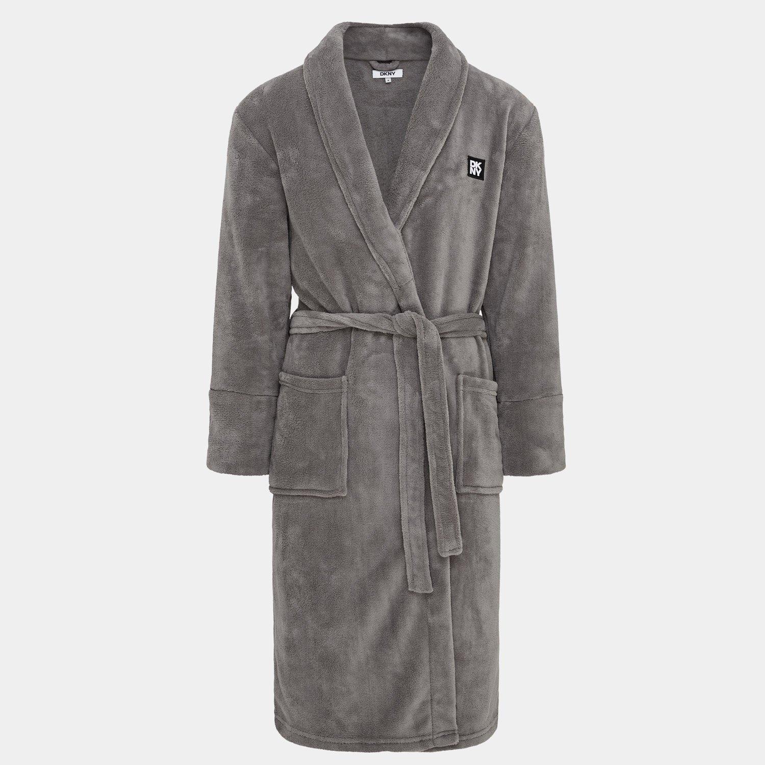 DKNY DKNY Mens Fleece Robe Trash Pandas