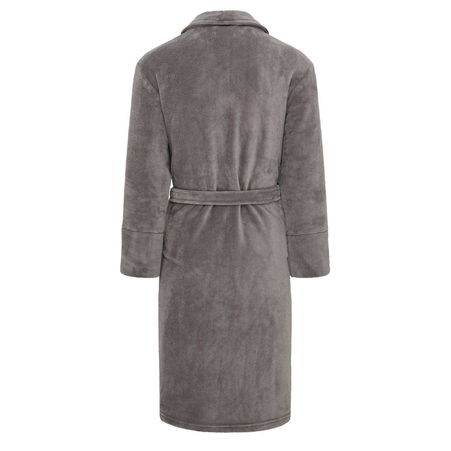 Charcoal - DKNY - DKNY Mens Fleece Robe Trash Pandas - 2
